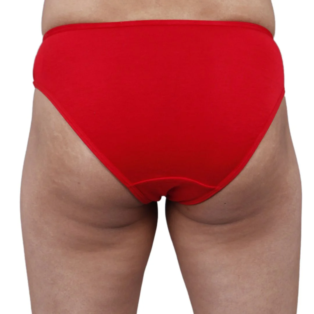 Cloud Soft Premium Bamboo Red Bikini Panty for Women - Image 4