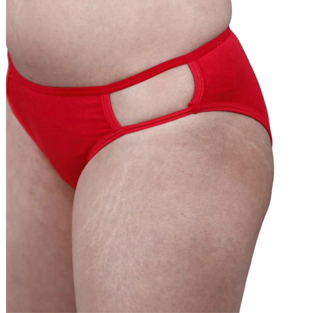 Cloud Soft Premium Bamboo Red Bikini Panty for Women - Image 5