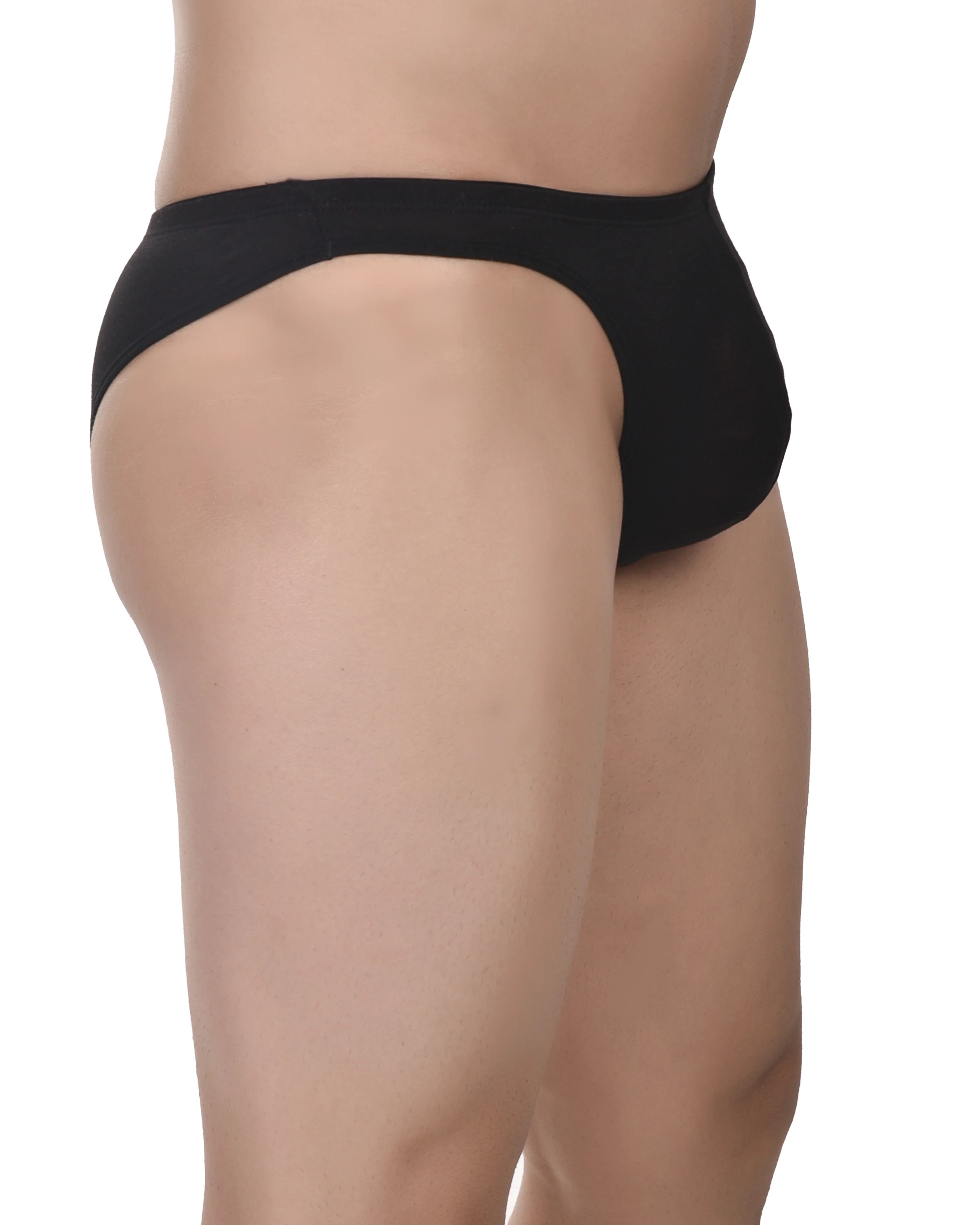 Bruchi Club Black Micro Modal Cheekini Brief for Men - No Ride Up - Image 3