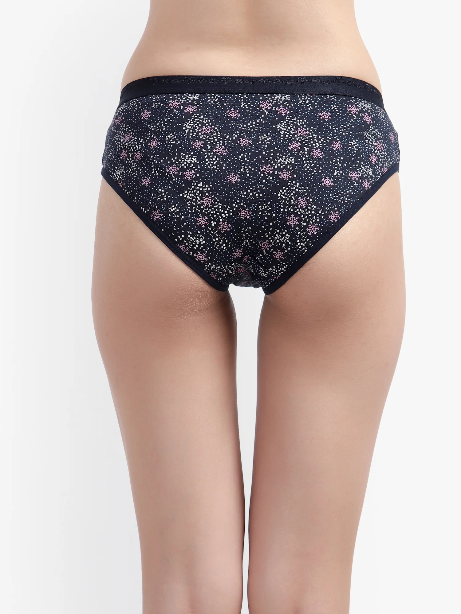 Black Printed Women Panty - Image 2