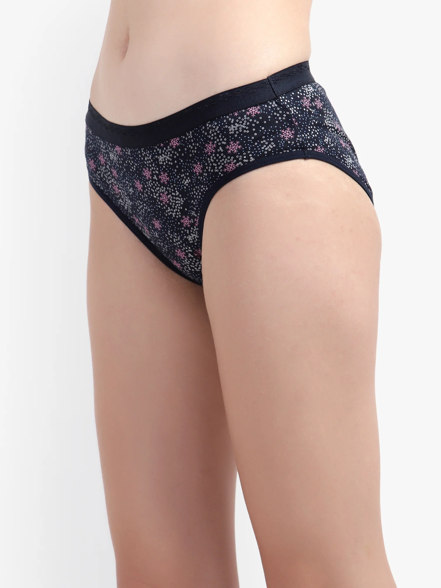 Black Printed Women Panty - Image 5