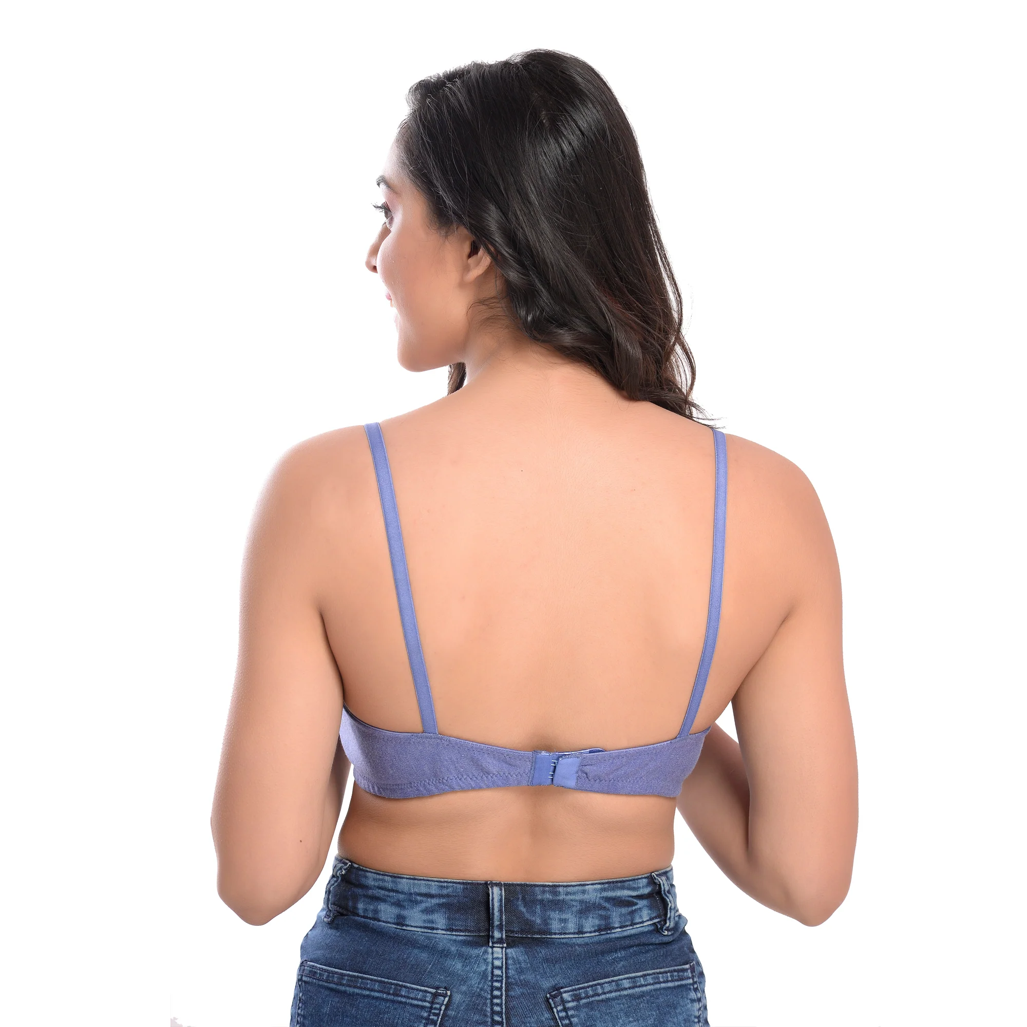 Blue T-shiirt Bra for women - Image 2