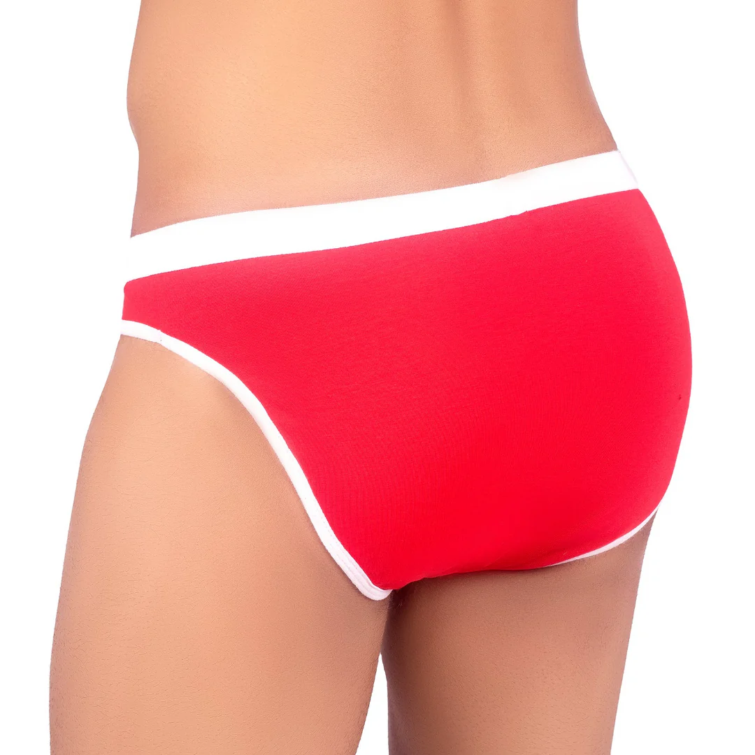 Hunk Modal Red Men’s Briefs –  No Ride Up - Image 3