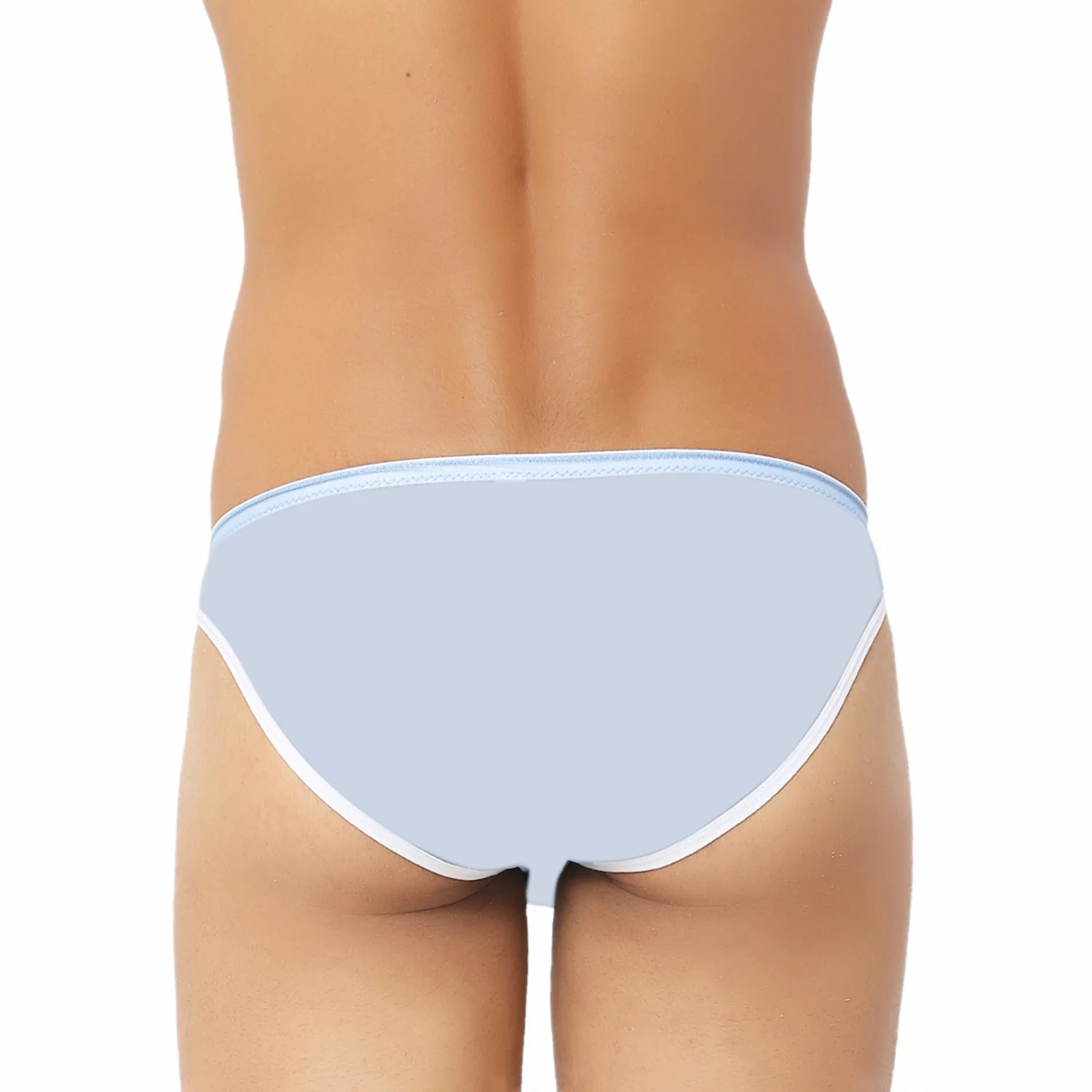 See through Sky Blue Men Briefs- Sheer Confidence & Breathable Comfort - Image 2