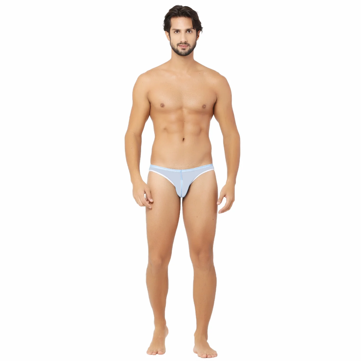 See through Sky Blue Men Briefs- Sheer Confidence & Breathable Comfort - Image 6