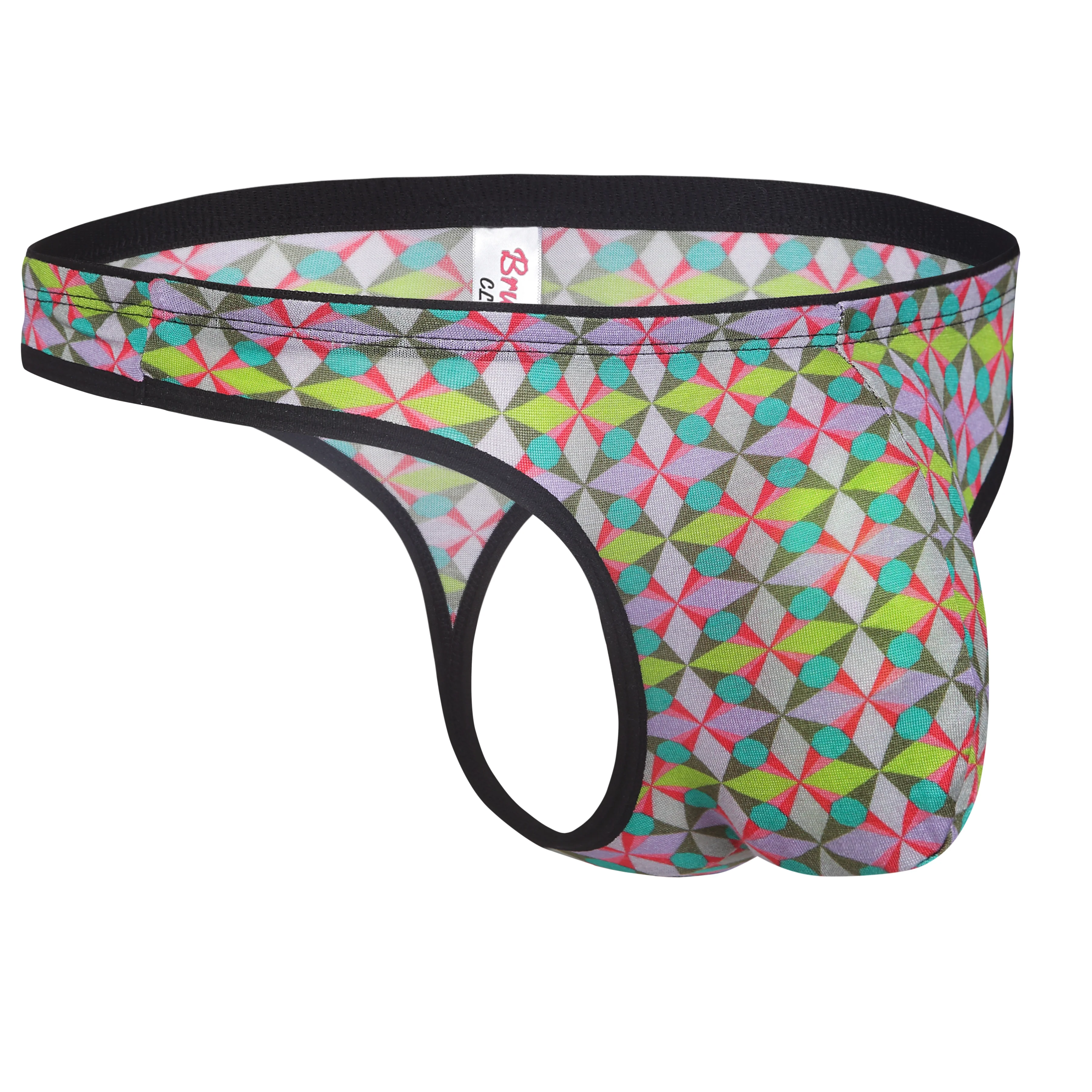 BRUCHI CLUB Micro Modal Fabric Multi Print Breathable Soft Eco-Friendly Men Thong - Image 4