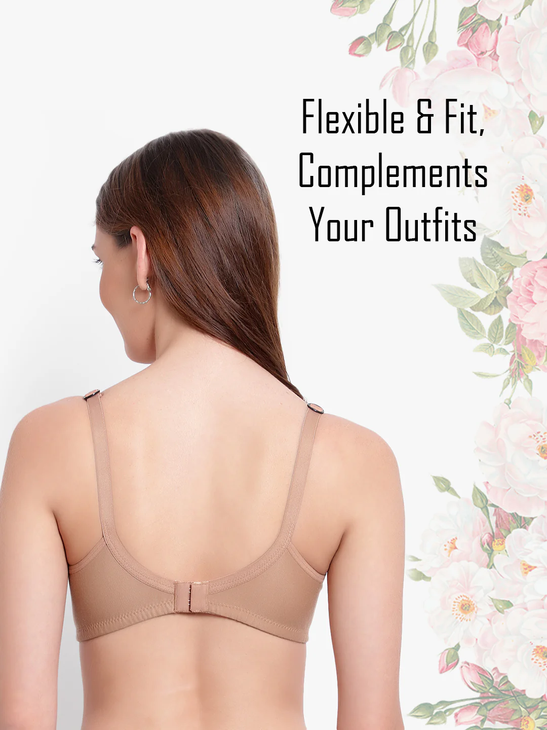 Sandalwood Non-Padded Non-Wired Cotton Feeding Bra - Image 5