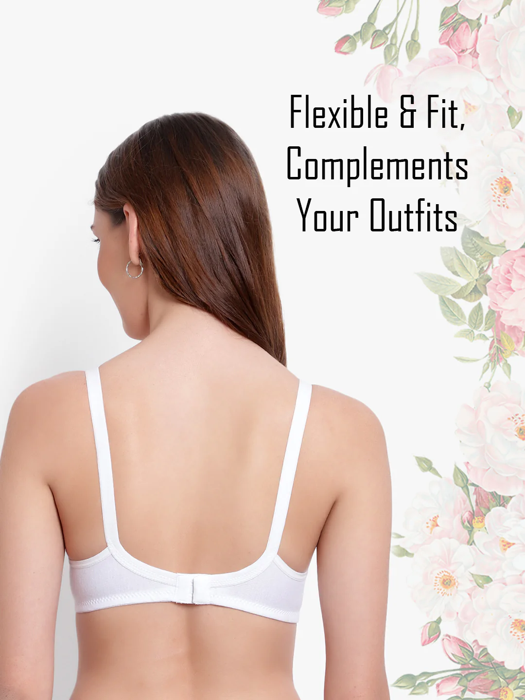 White Non-Padded Non-Wired Cotton Feeding Bra - Image 4