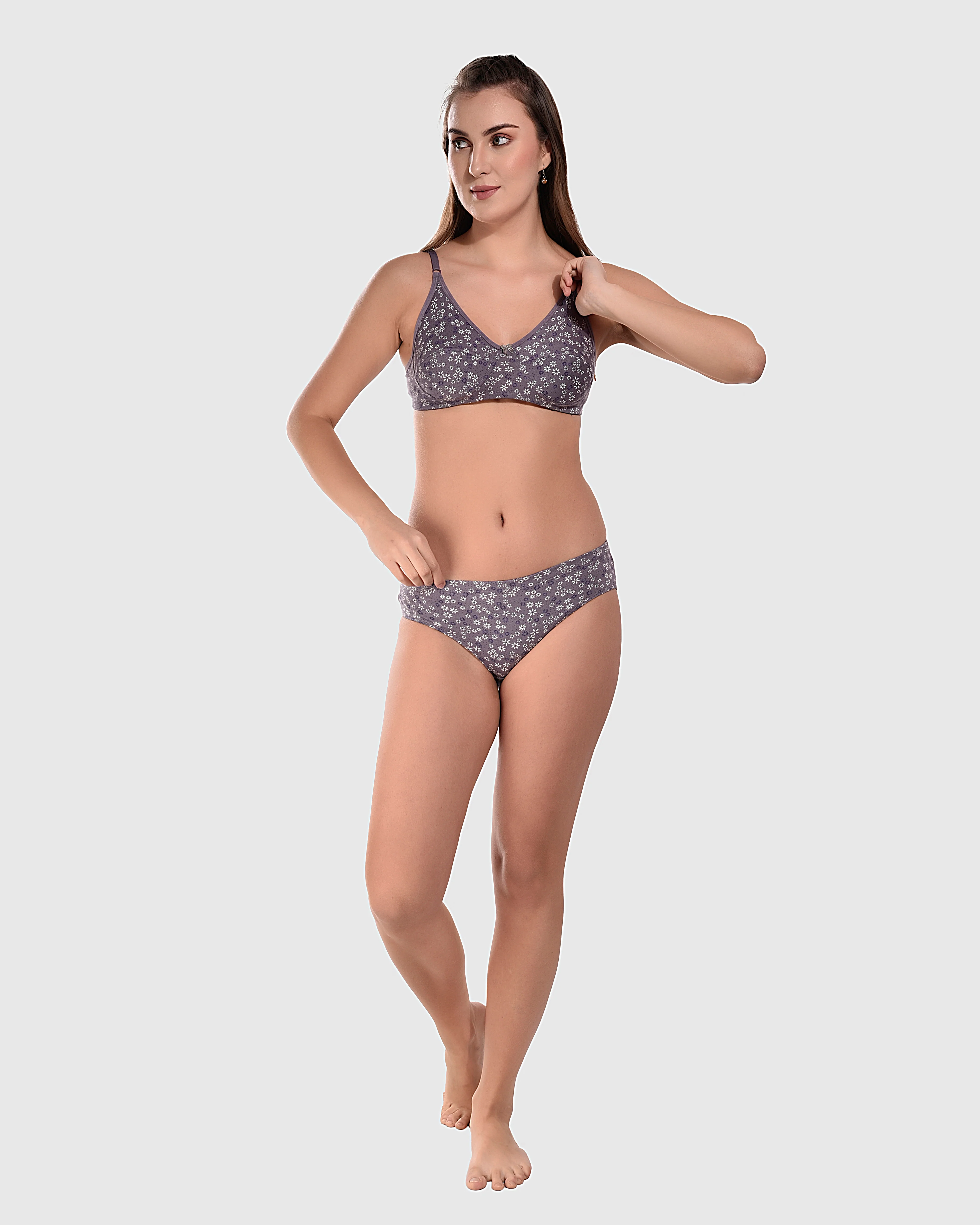 Bruchi Club Non-Wired Full Coverage Bra With Hipster Panty - Image 5