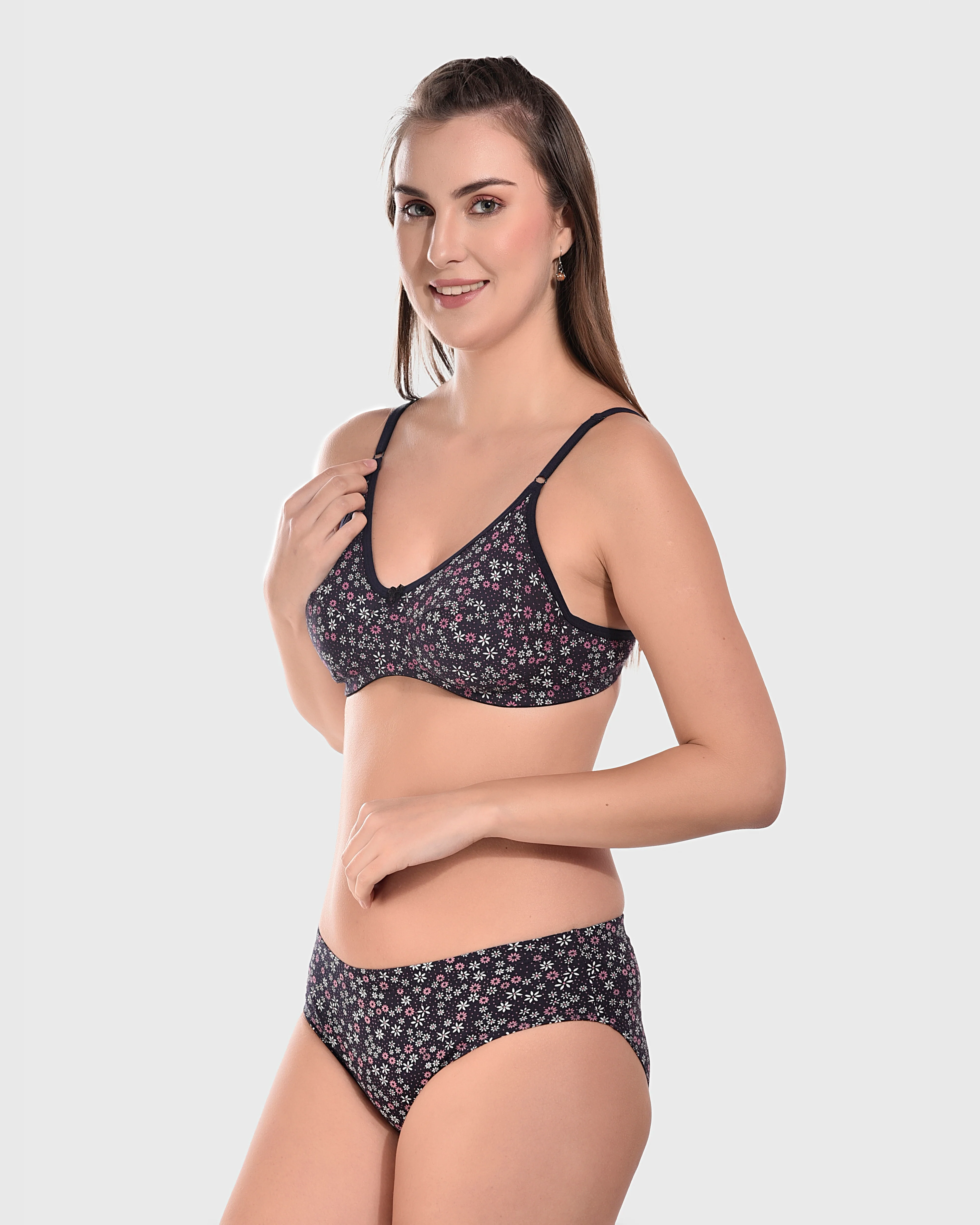 Bruchi Club Non-Wired Full Coverage Everyday Bra Panty Set - Image 4