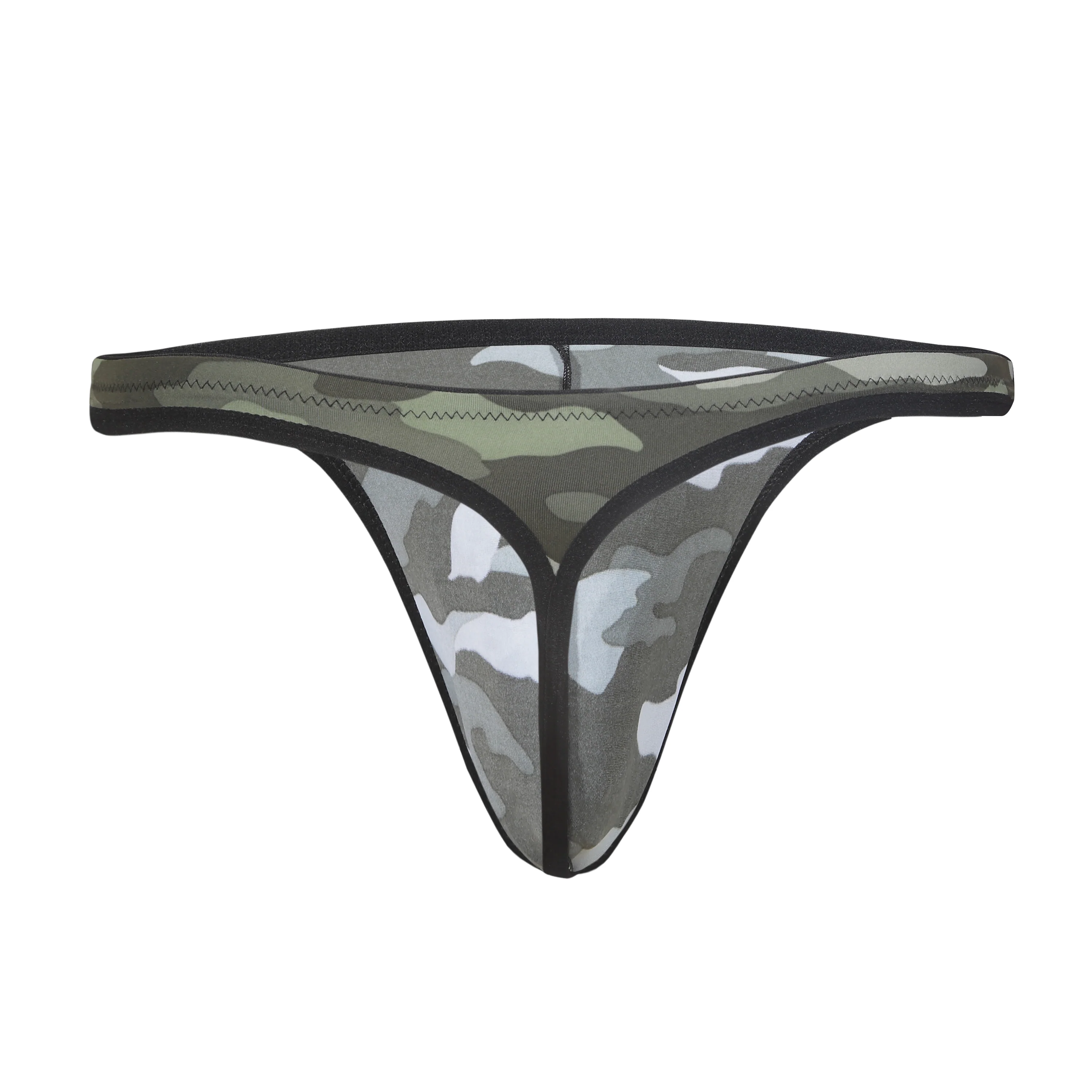 Nylon Printed Men’s Thong Briefs – Lightweight & Bold Fit - Image 3