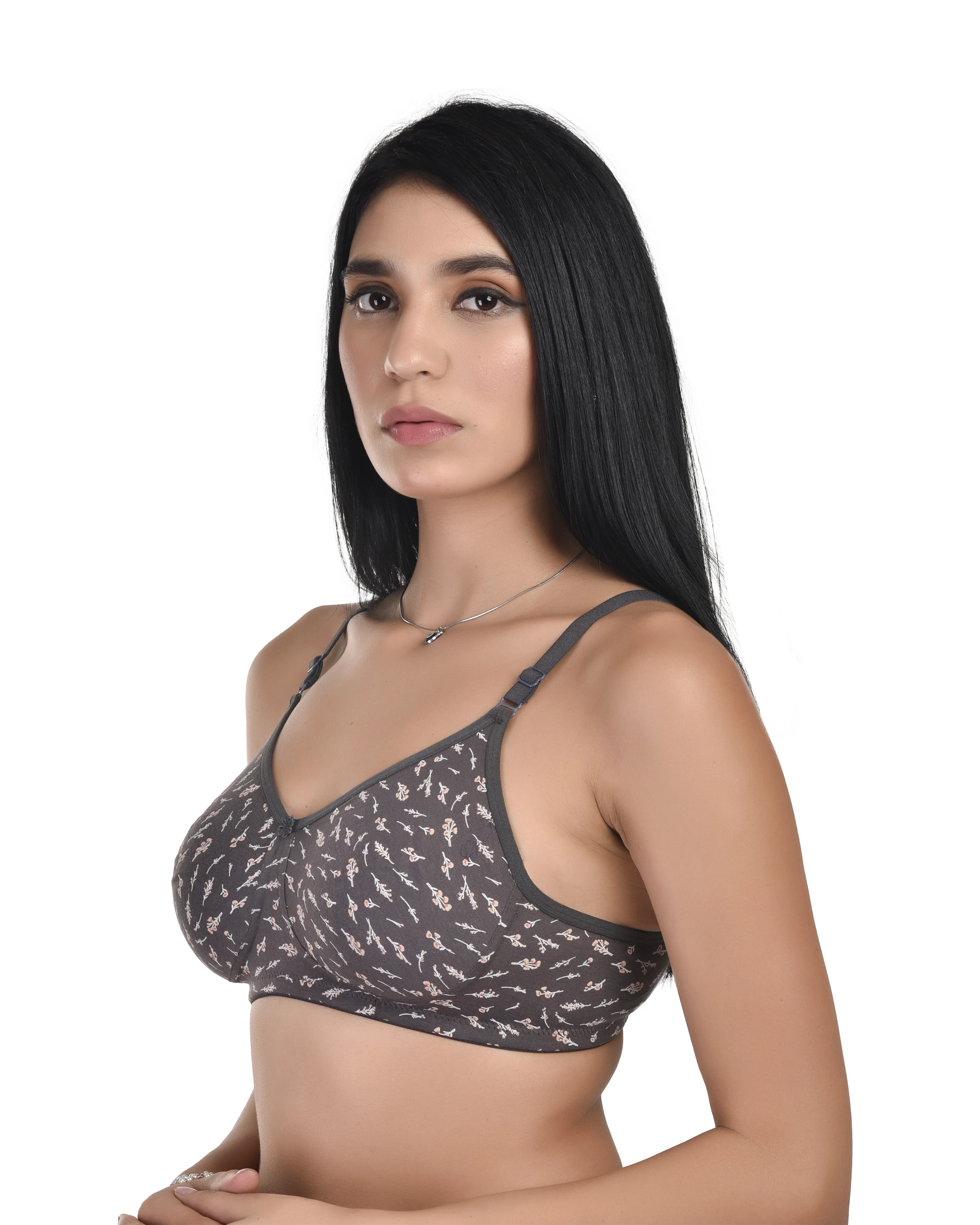 Bruchi Club Printed Cotton Combo Bra for Women (Pack of 3) | Everyday Indian Fit Comfort - Image 3