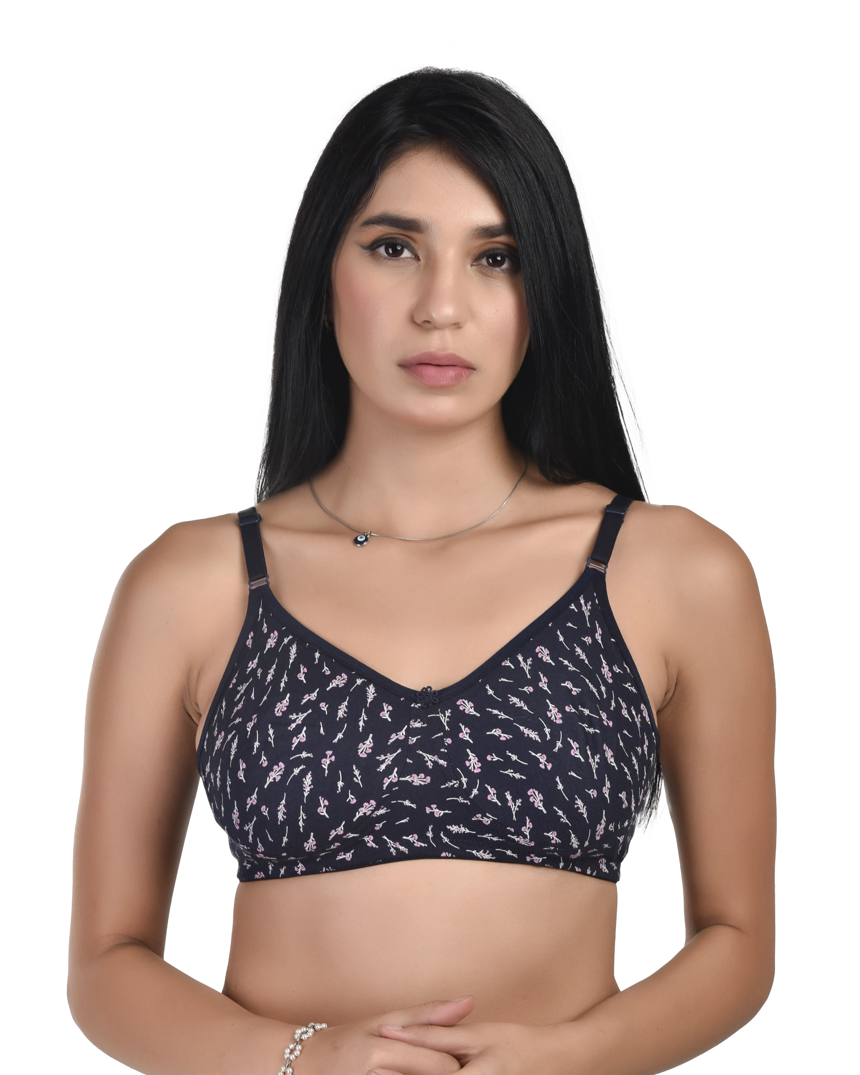 Bruchi Club Printed Cotton Combo Bra for Women (Pack of 3) | Everyday Indian Fit Comfort - Image 5