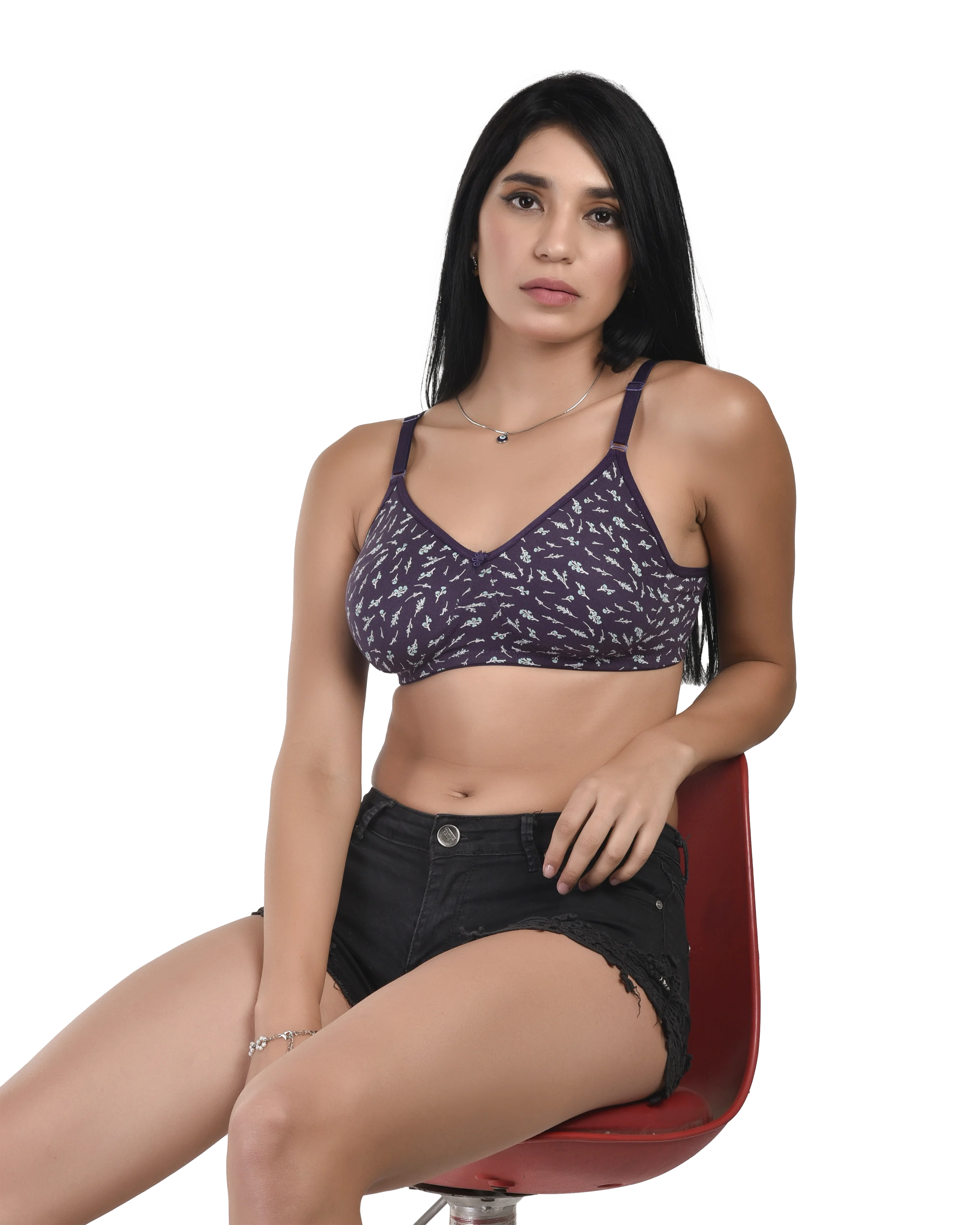 Bruchi Club Printed Cotton Combo Bra for Women (Pack of 3) | Everyday Indian Fit Comfort - Image 9