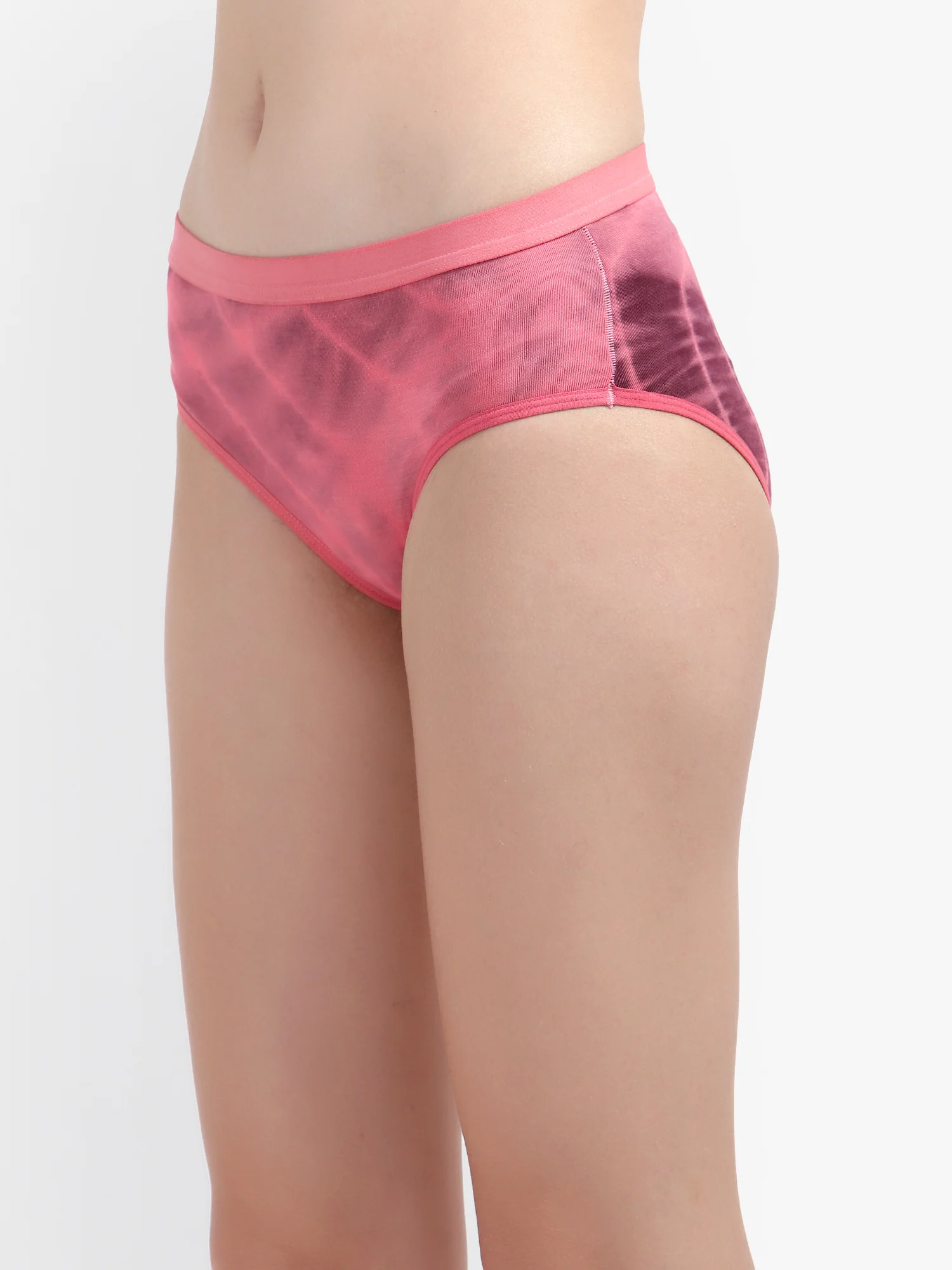 Bruchi Club Purple Tie-dye Print Bamboo Women Panty - Image 5