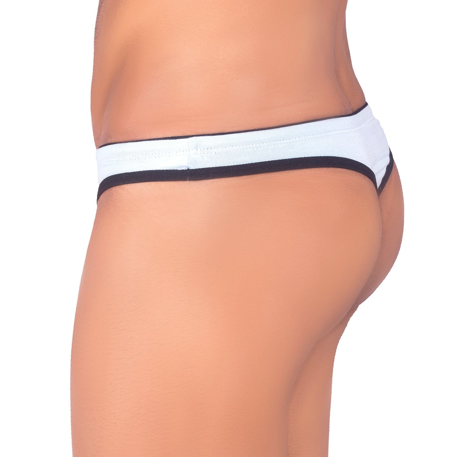 Sea Blue Antibacterial Butter Soft Bamboo Thong for Men - Image 2