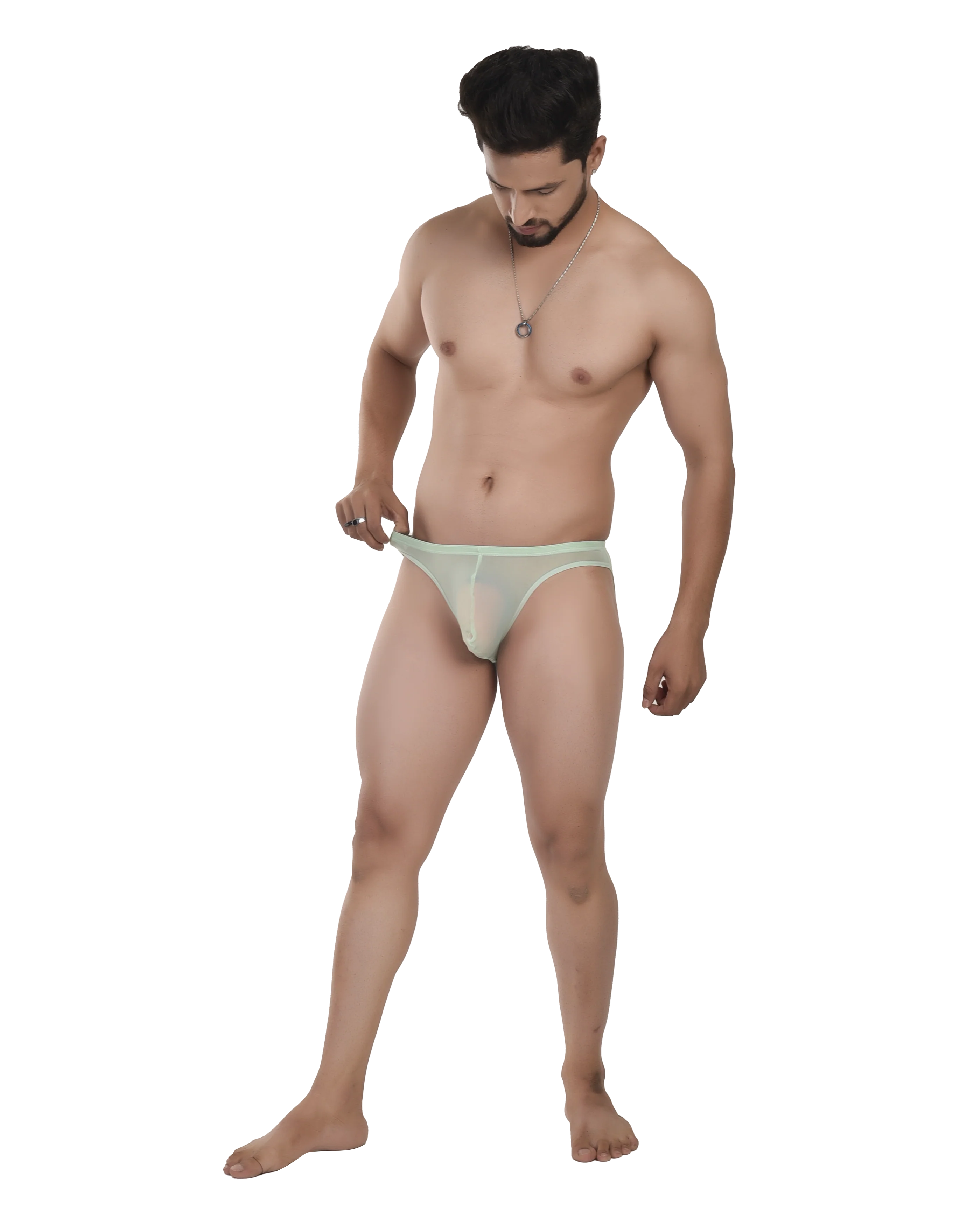 Bruchi Club See-Through Mesh Bikini Briefs for Men - Image 6
