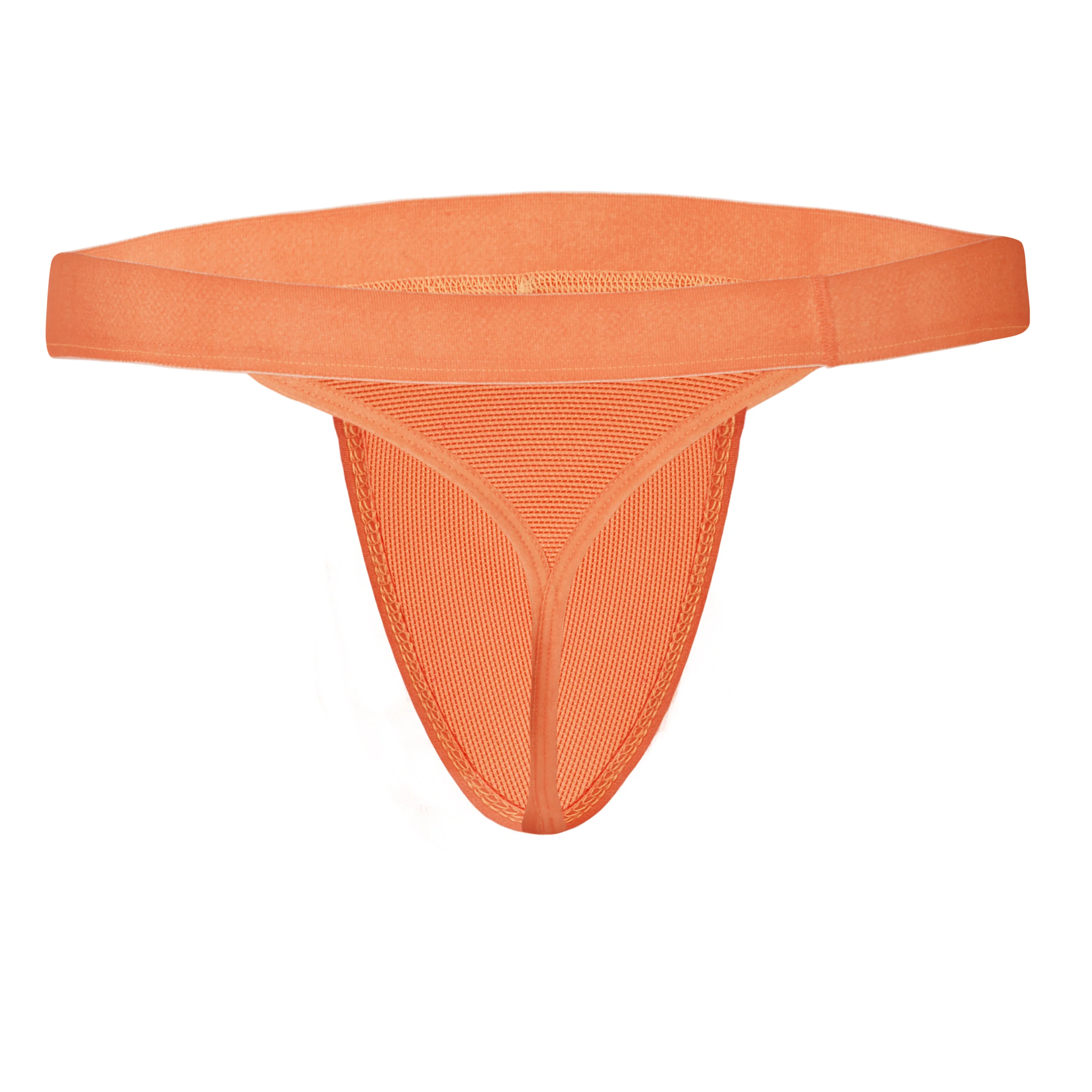 Bruchi Club Side String Tiger Orange See Through Men Thong - Image 2