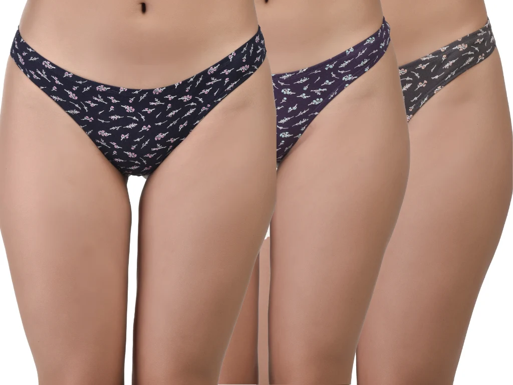 Bruchi Club Women's Printed Panty Combo - 3 Pack