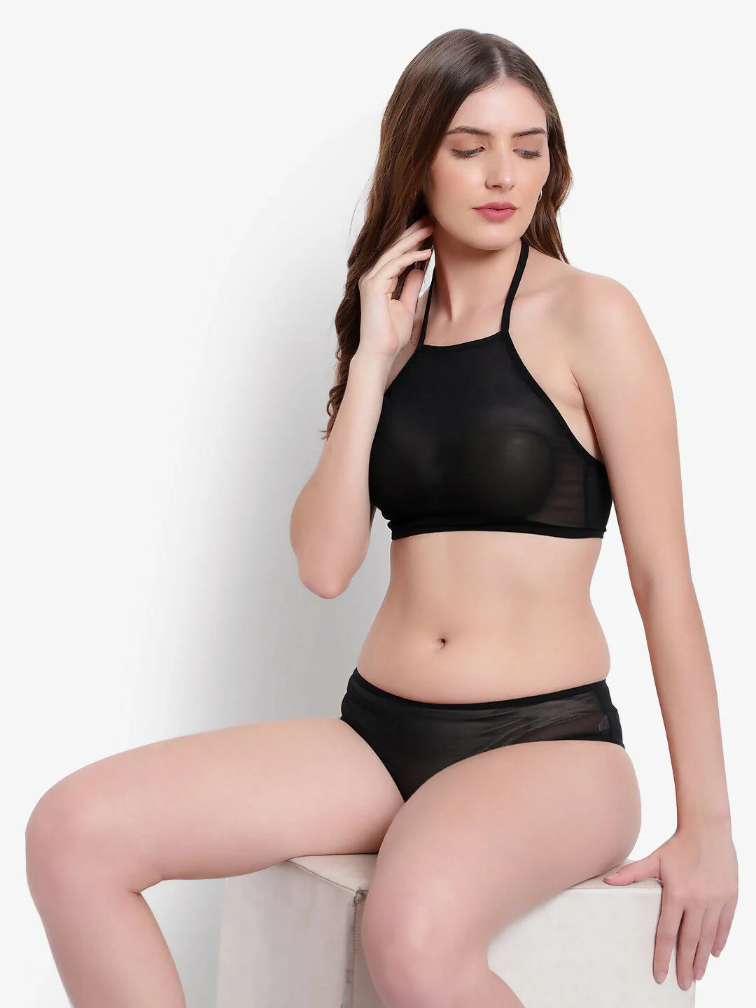 Fabura Women’s Mesh Transparent Lingerie Set - Image 6