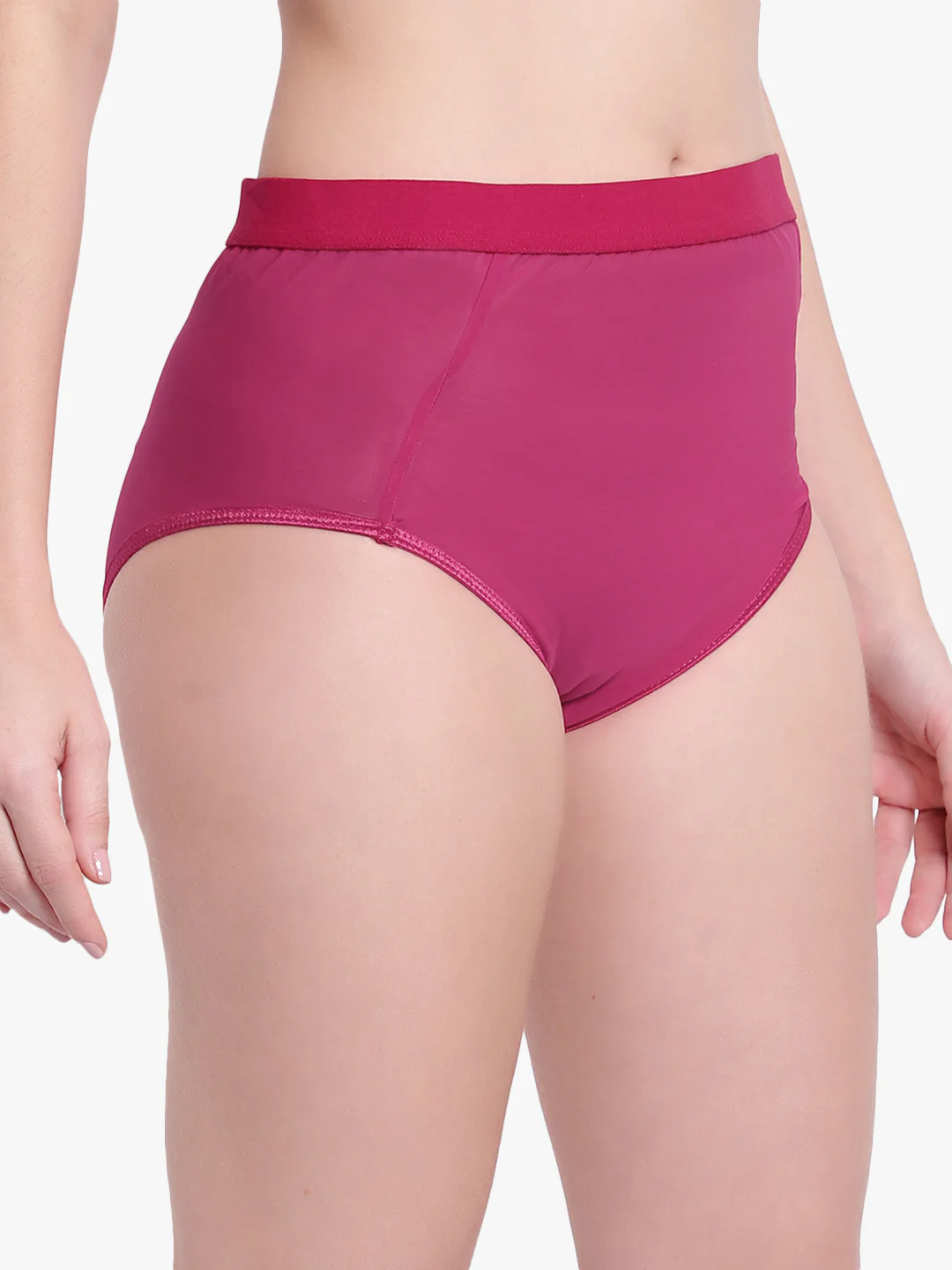 Burgendy Hight waist Mesh Panty for women - Image 4