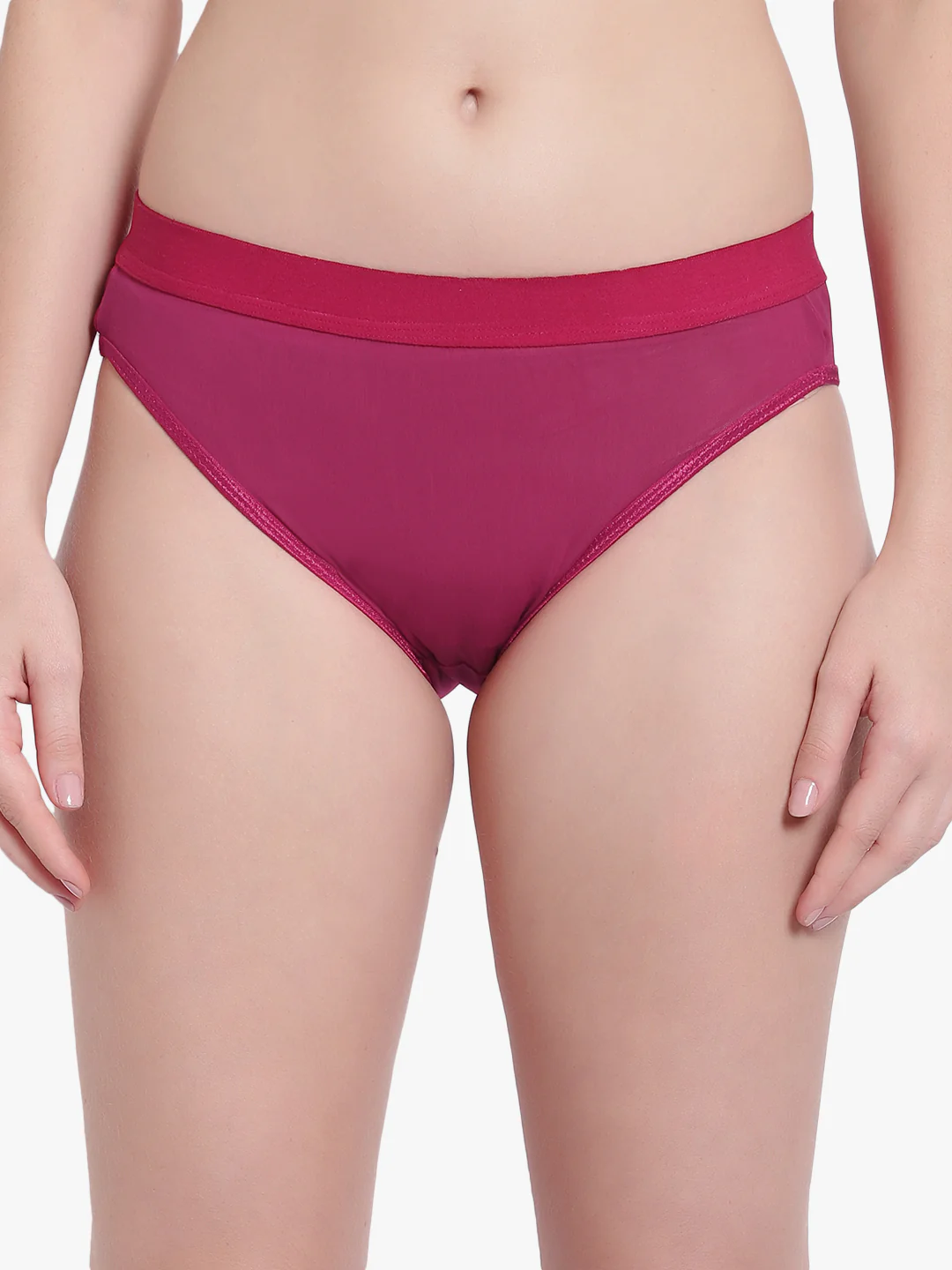 Burgendy Mesh Panty for women - Image 3