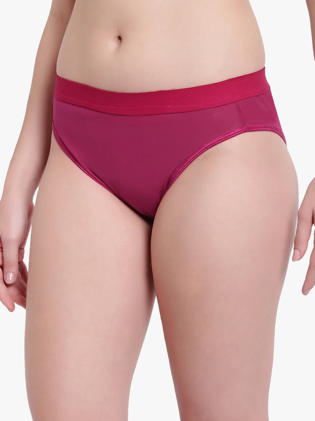 Burgendy Mesh Panty for women - Image 6