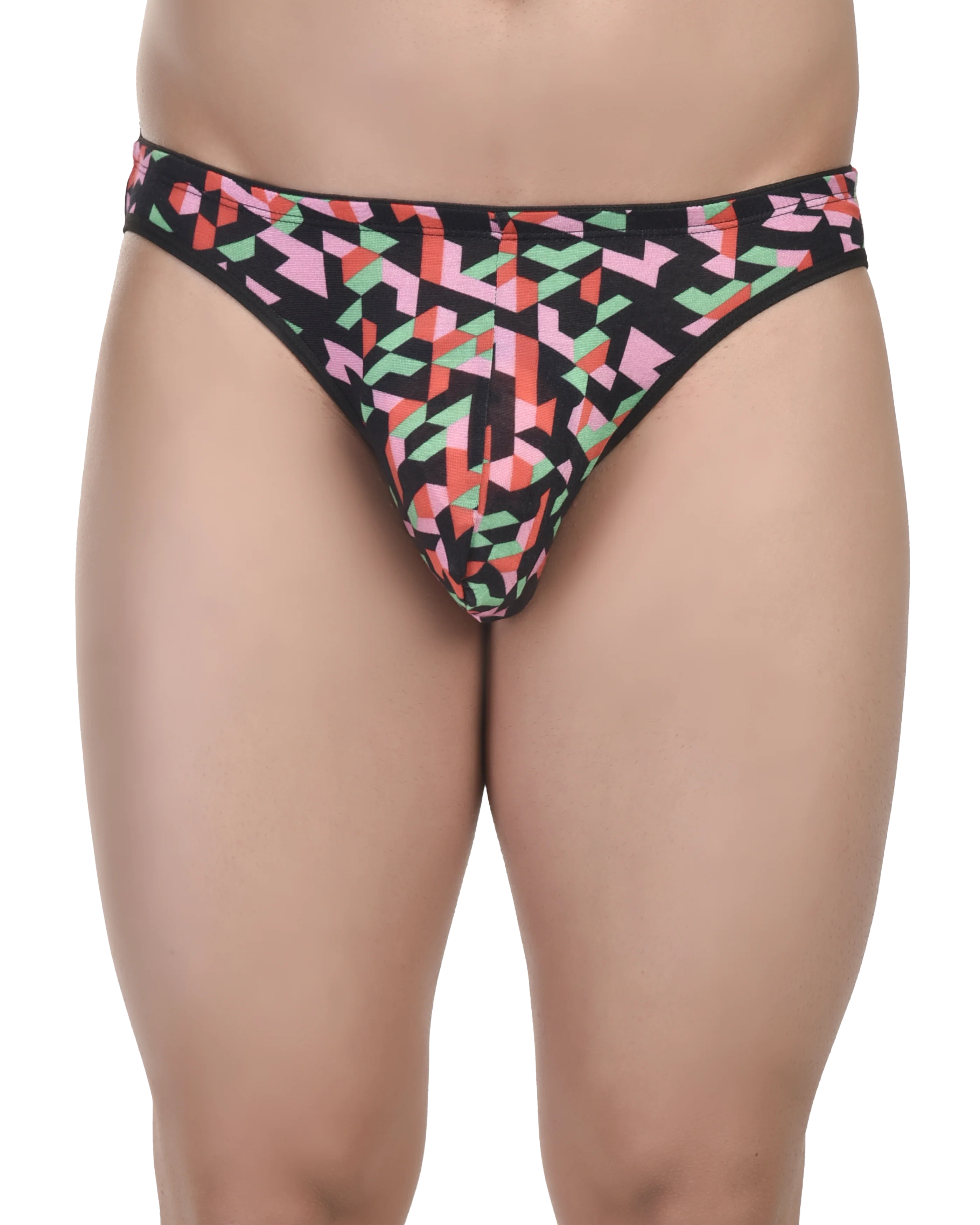 Comfortable Printed Men Bikini Briefs -  No Ride Up