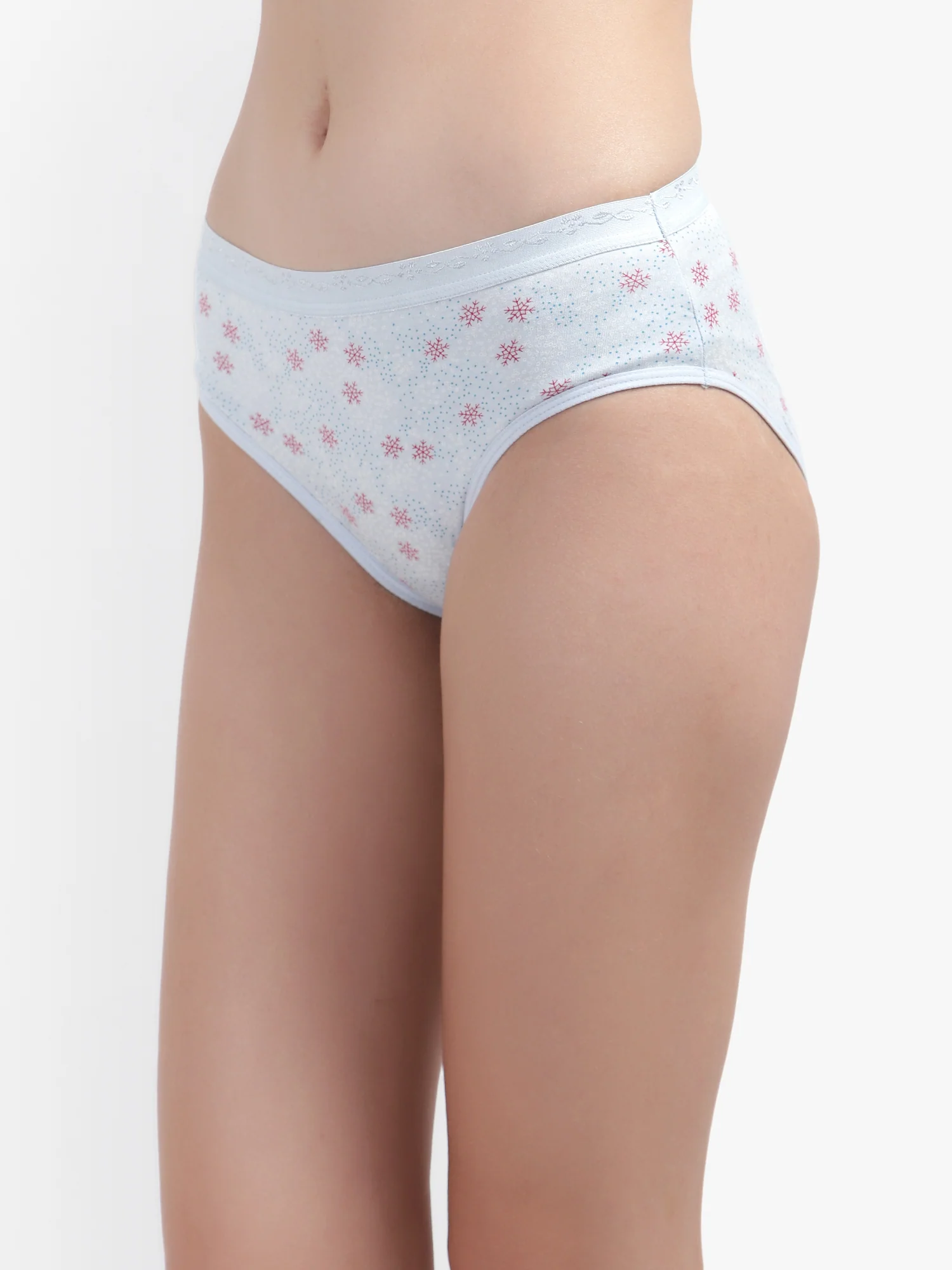 Light Blue Printed Women Panty - Image 4