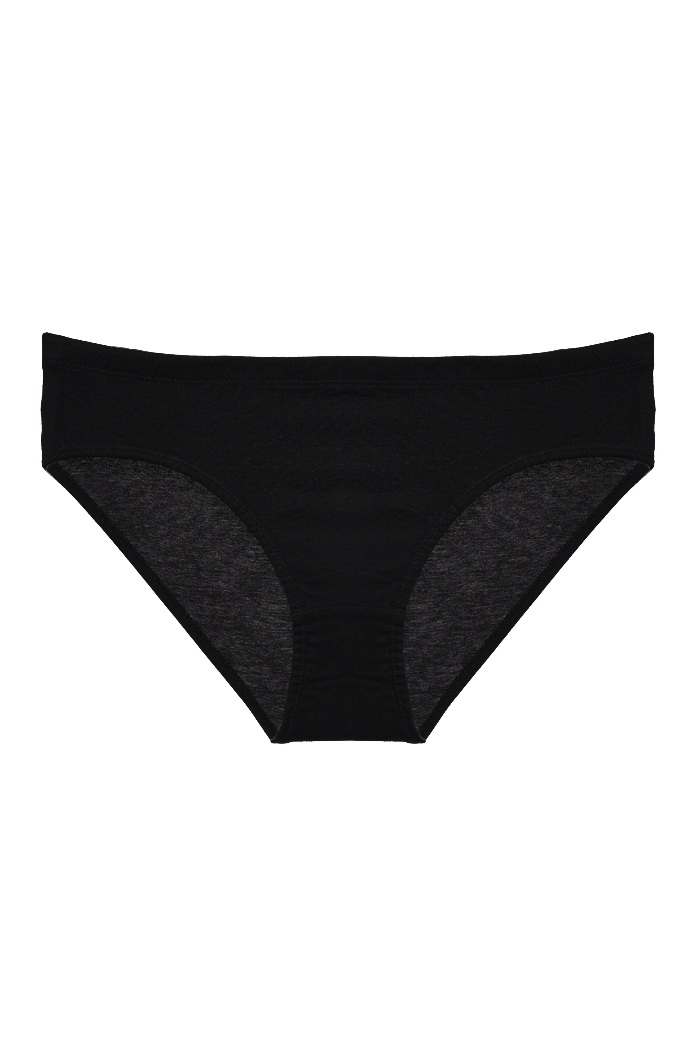 Low Rise Anti Odour Pure Cotton Black Hipster Panty for women - Image 3