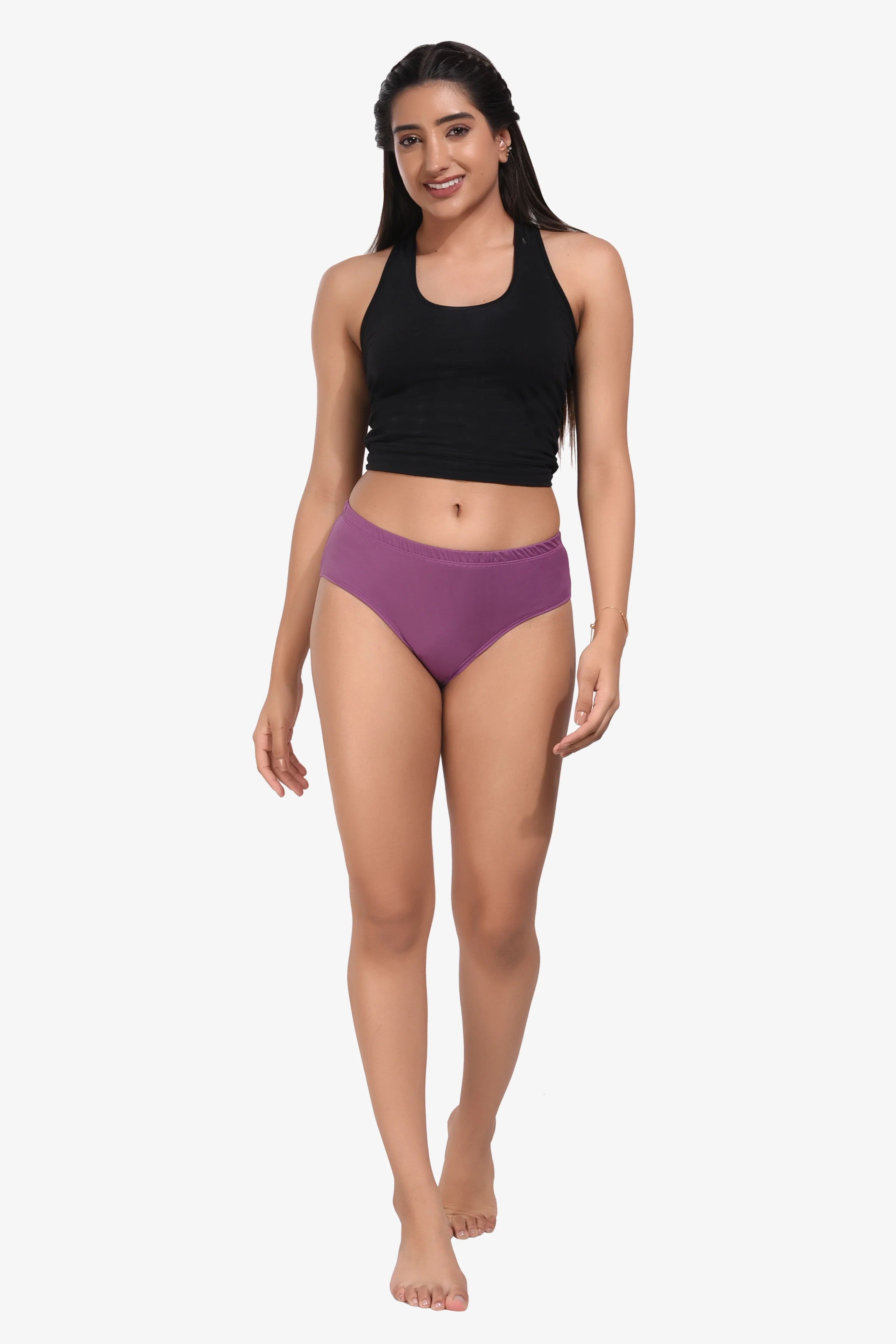 Lycra Panty for women wine - No Ride Up - Image 5