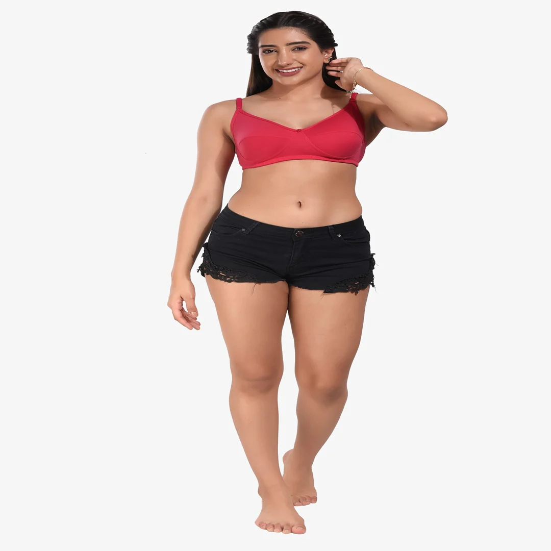 Manvi Women Non Padded Pink Everyday Bra - Image 5