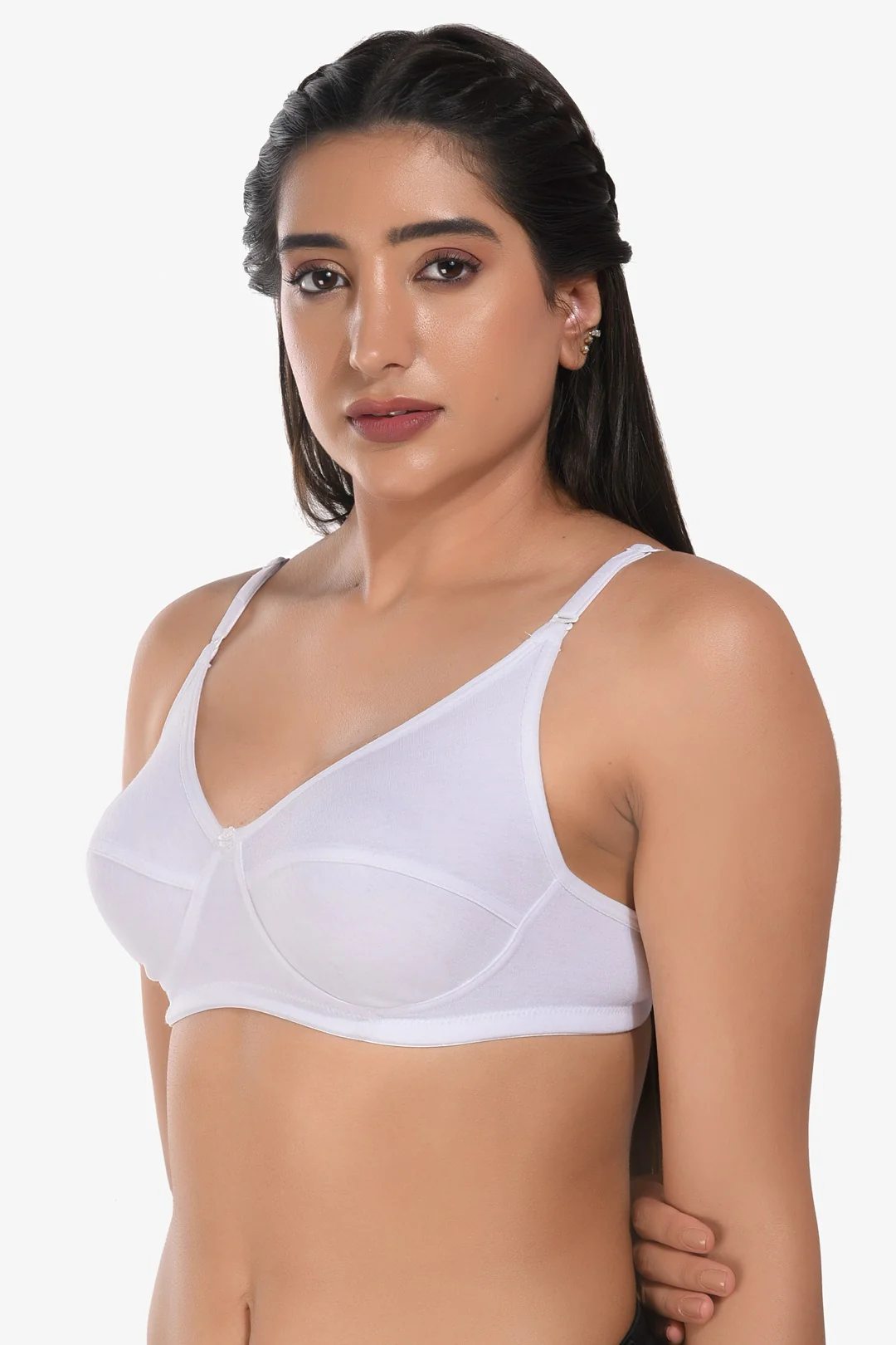 Manvi Women Non Padded White Everyday Bra - Image 2