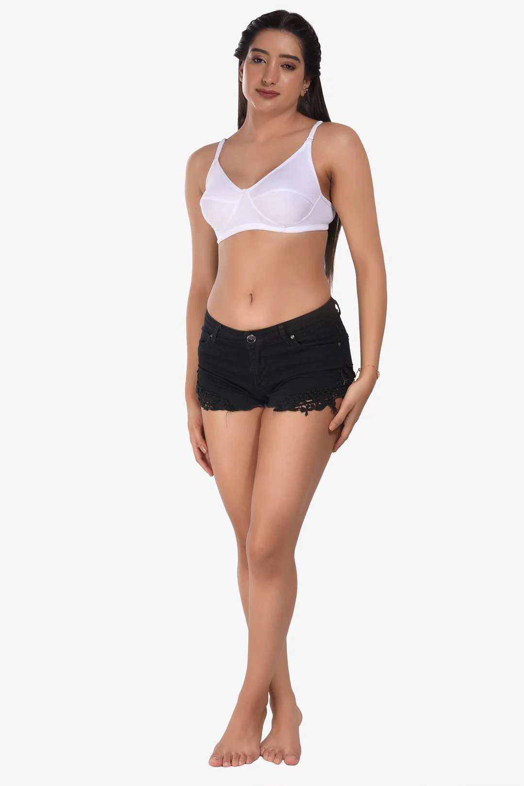 Manvi Women Non Padded White Everyday Bra - Image 5