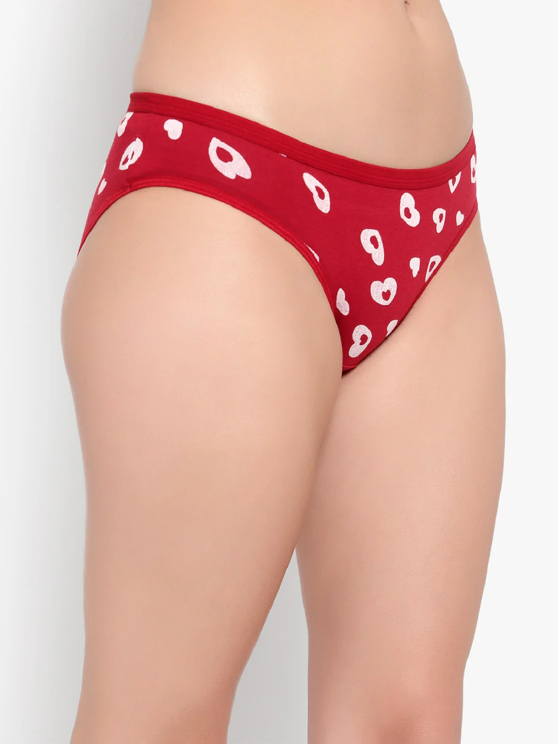 Marron Printed Women Panty - Image 2