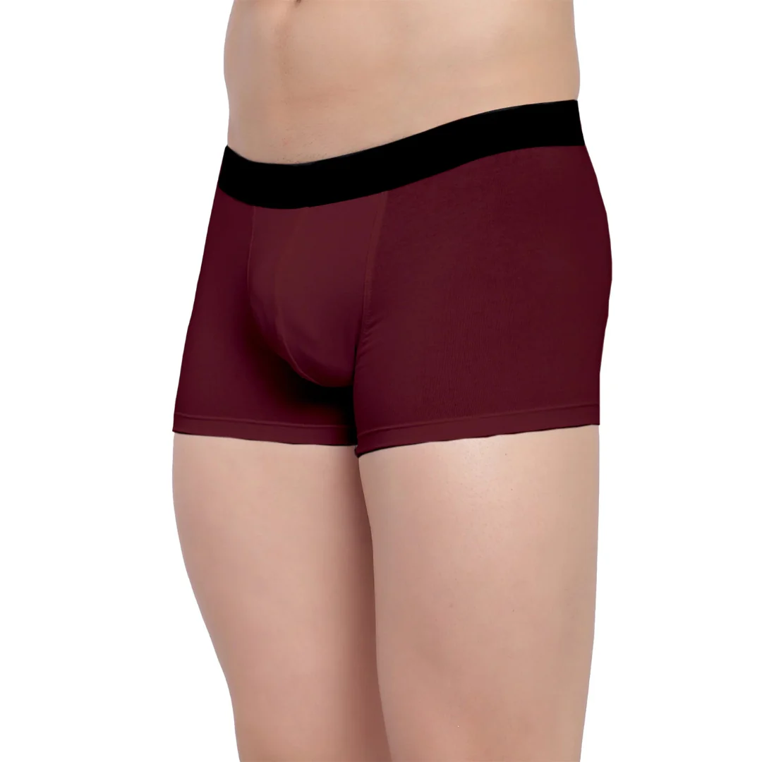 Men Maroon Micro Modal Underwear - Image 2