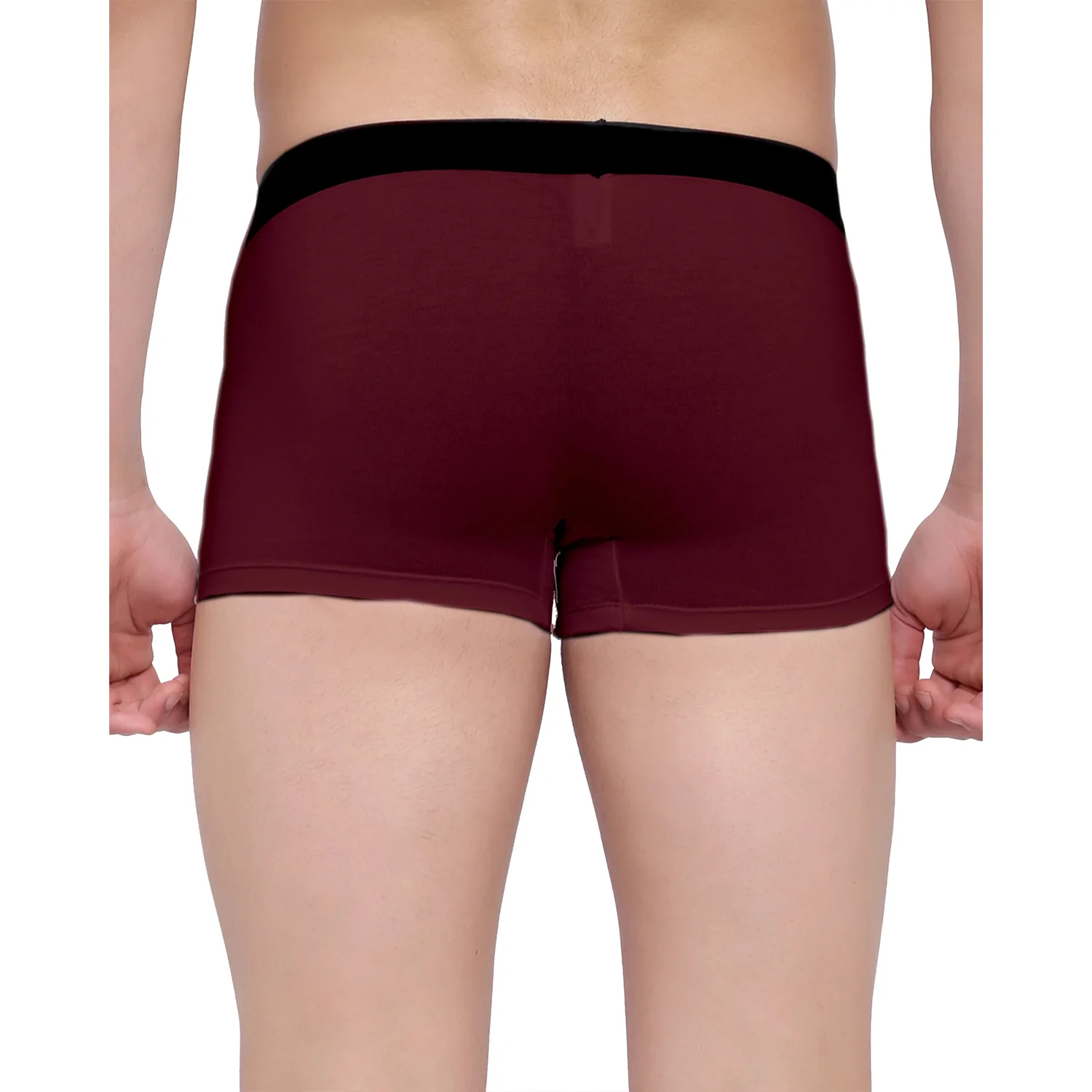 Men Maroon Micro Modal Underwear - Image 3