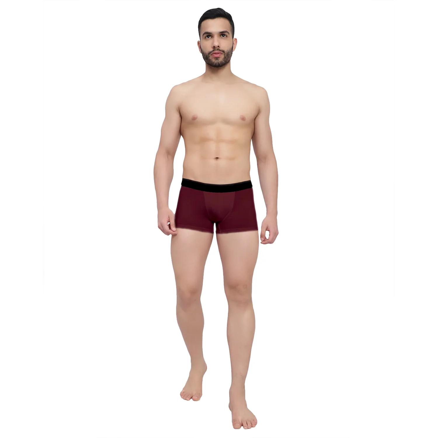 Men Maroon Micro Modal Underwear - Image 4