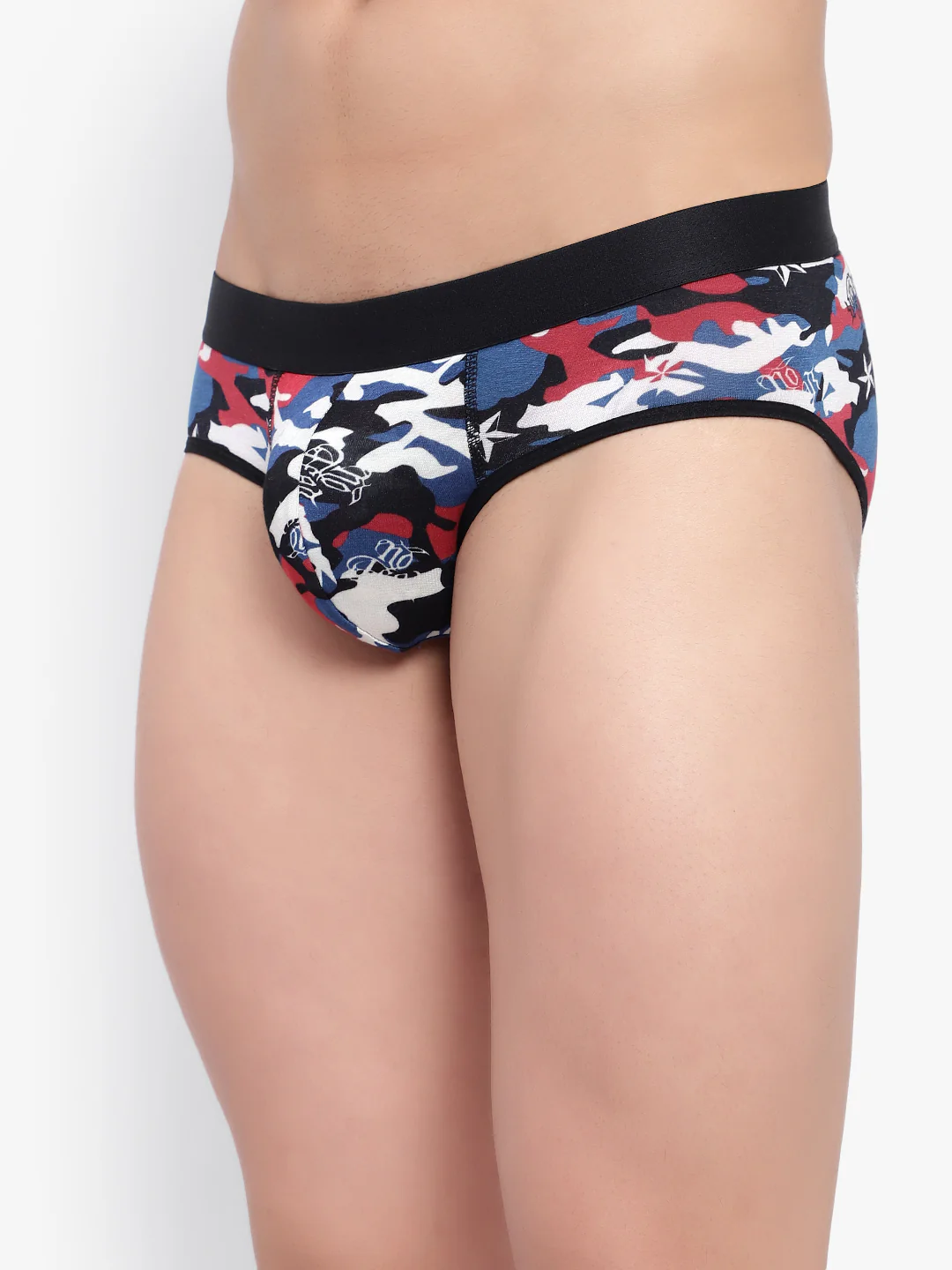 Men's Blue Black camouflage Men Briefs - No Ride Up - Image 4