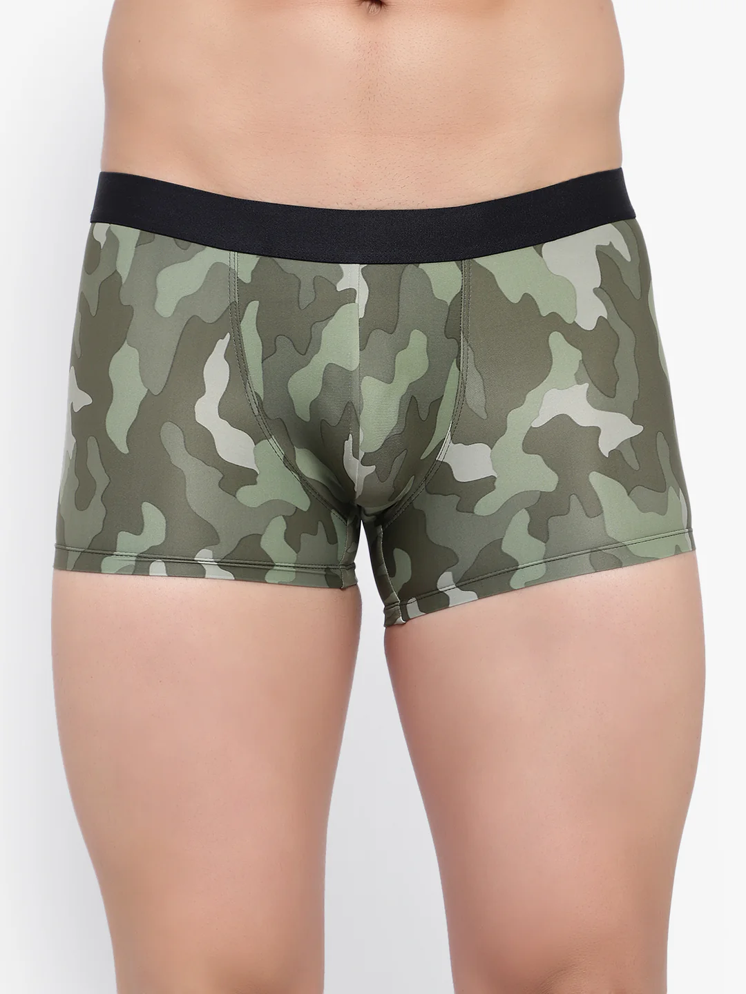 Men's Green camouflage Modal Trunks Men Underwear - No Ride Up - Image 2