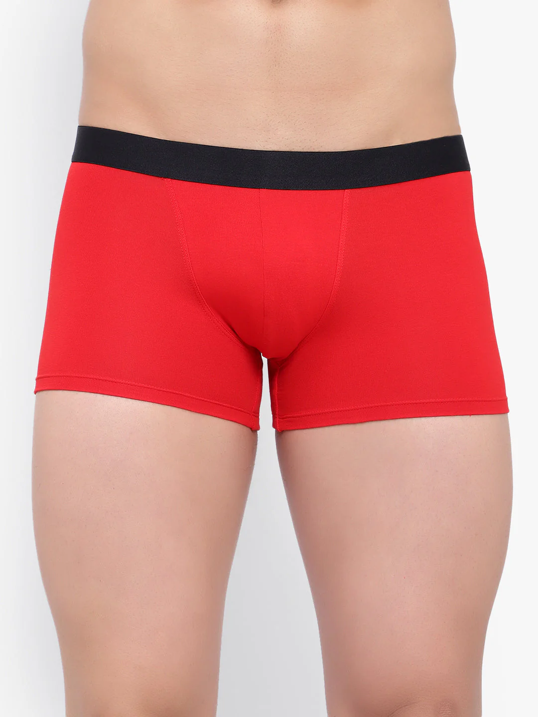 Cloud Soft Bamboo Red Men Underwear Trunk - No Ride-Up - Image 2