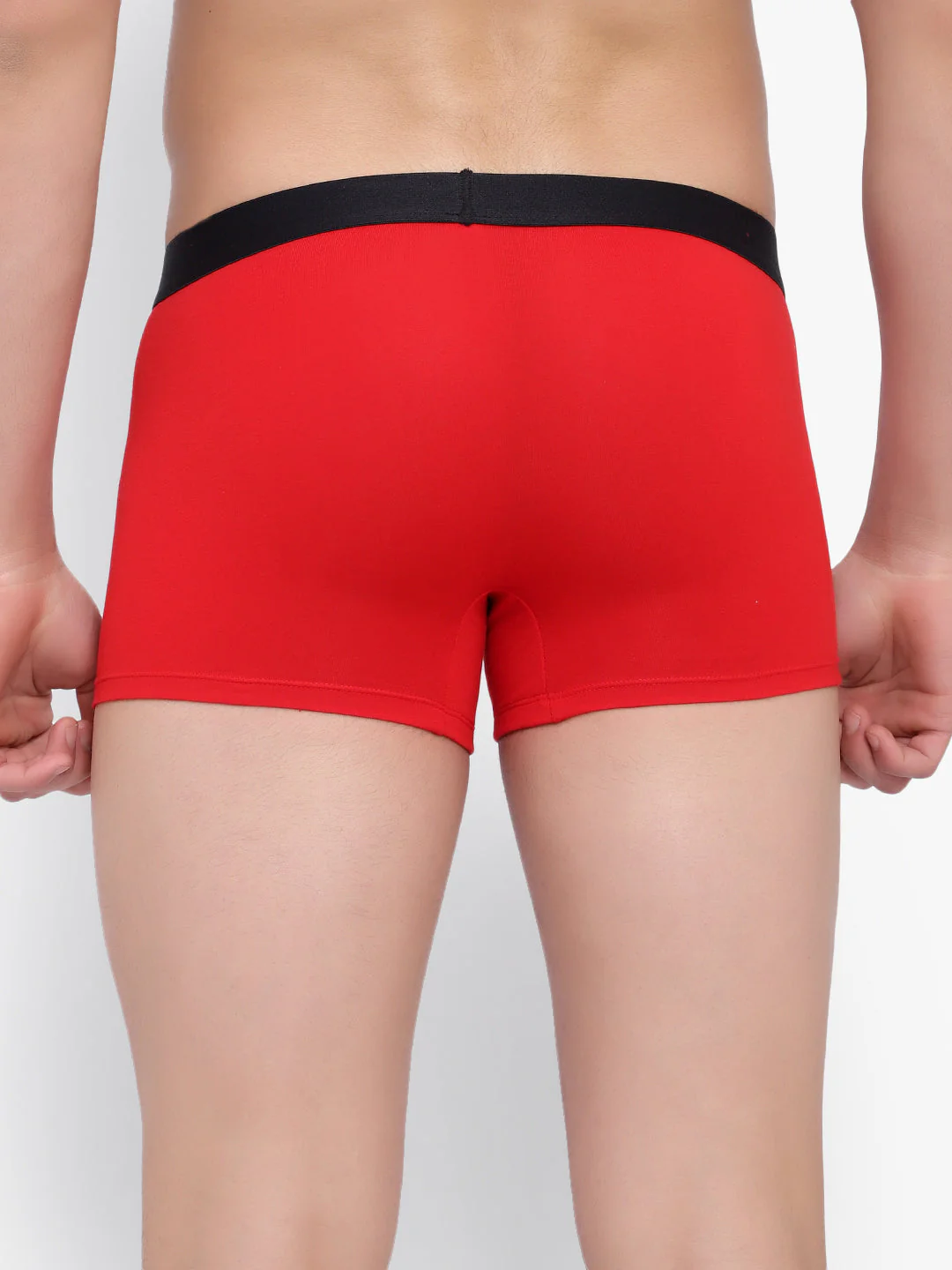 Cloud Soft Bamboo Red Men Underwear Trunk - No Ride-Up - Image 4