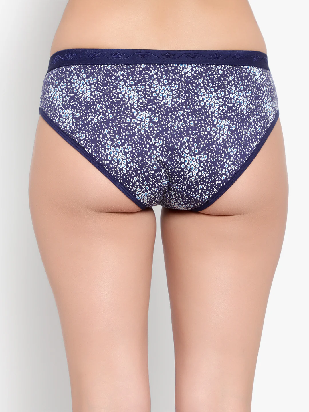 Navy Printed Women Panty - Image 4
