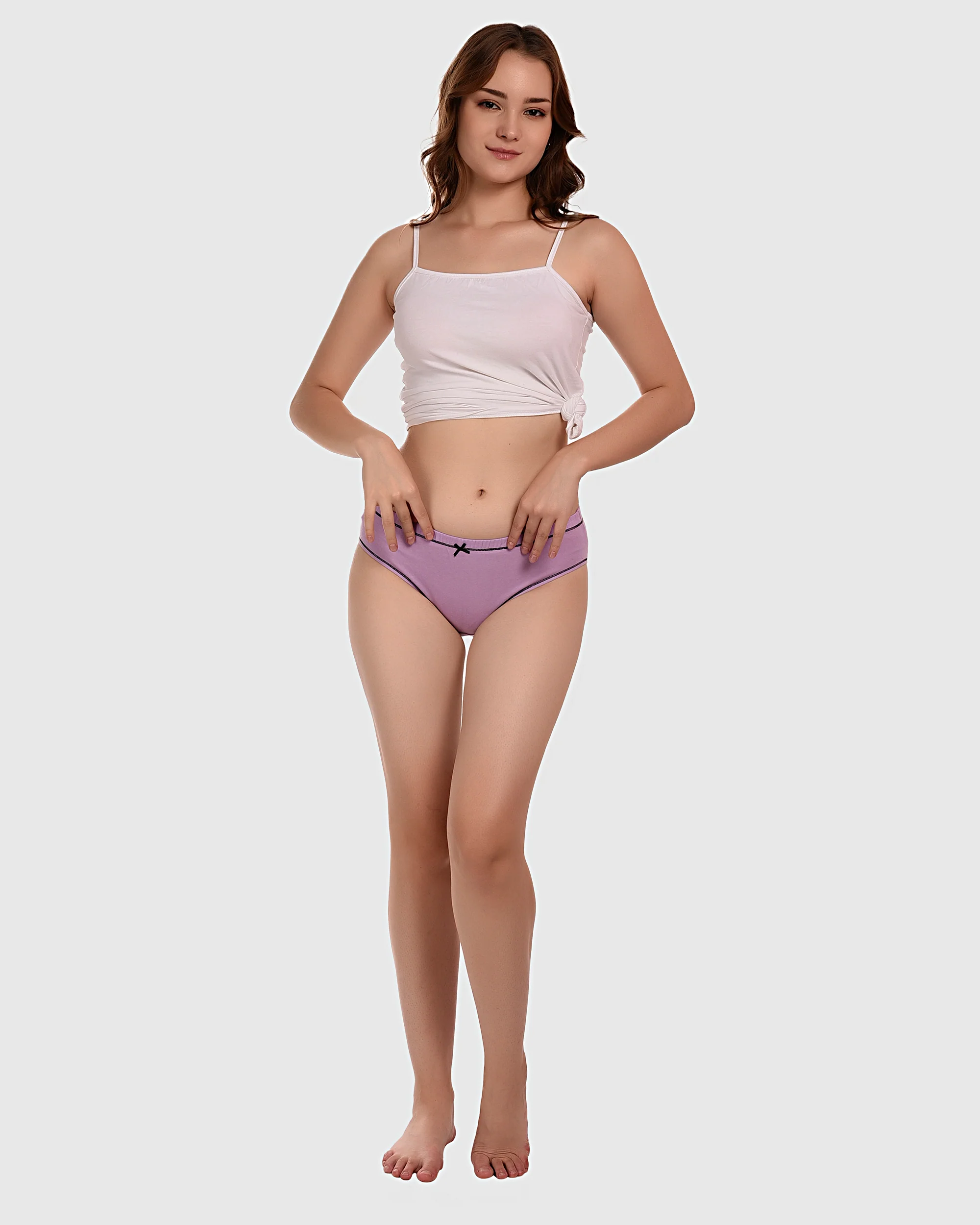 Bruchi Club Purple Solid Women Panty – No Ride Up Comfort - Image 4