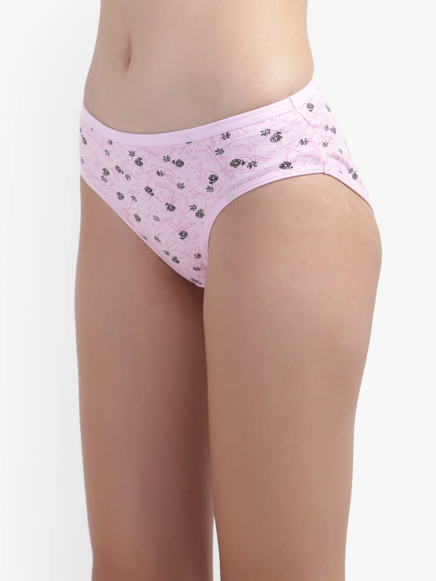 Pink Printed Cotton Panties for Women No ride up - Image 4