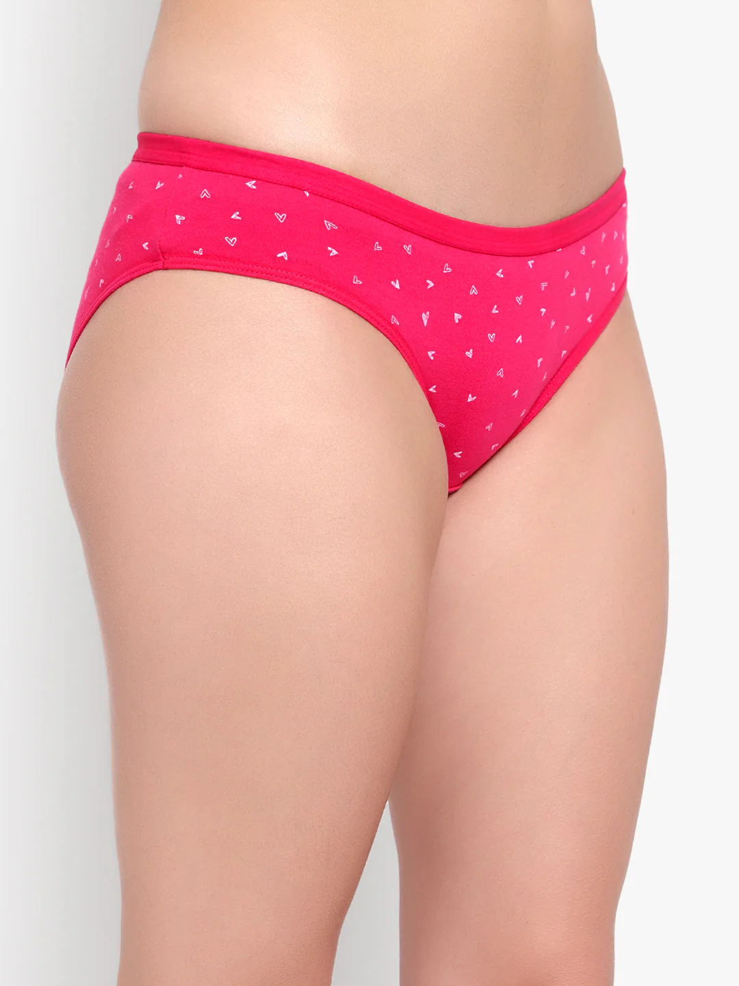 Pink Printed Cotton Panty - Image 4