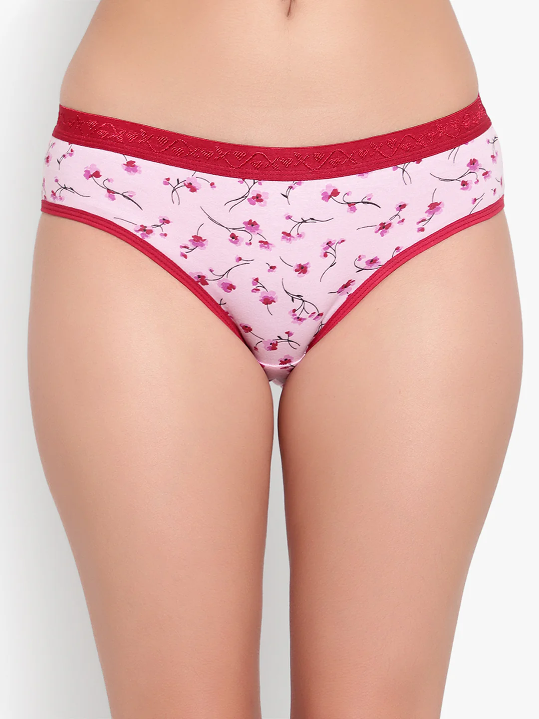 Pink Printed Women Panty - Image 2