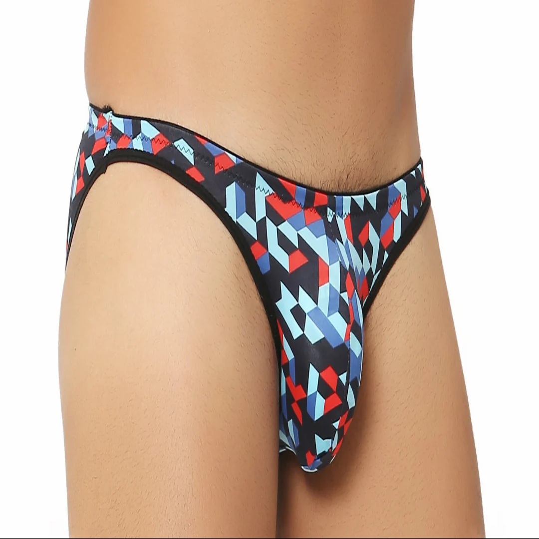 Printed Bikini briefs for men No Ride Up - Image 3