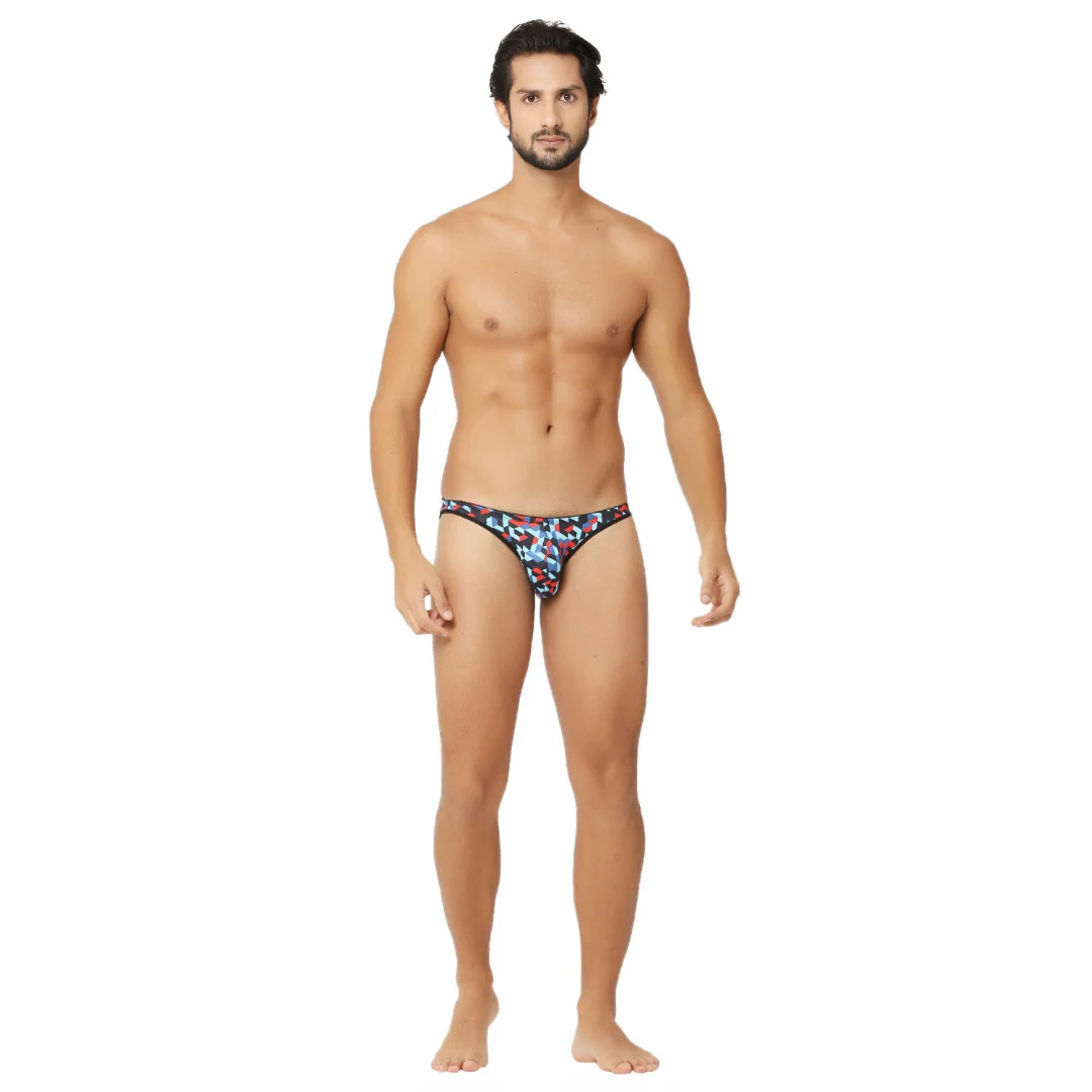 Printed Bikini briefs for men No Ride Up - Image 4