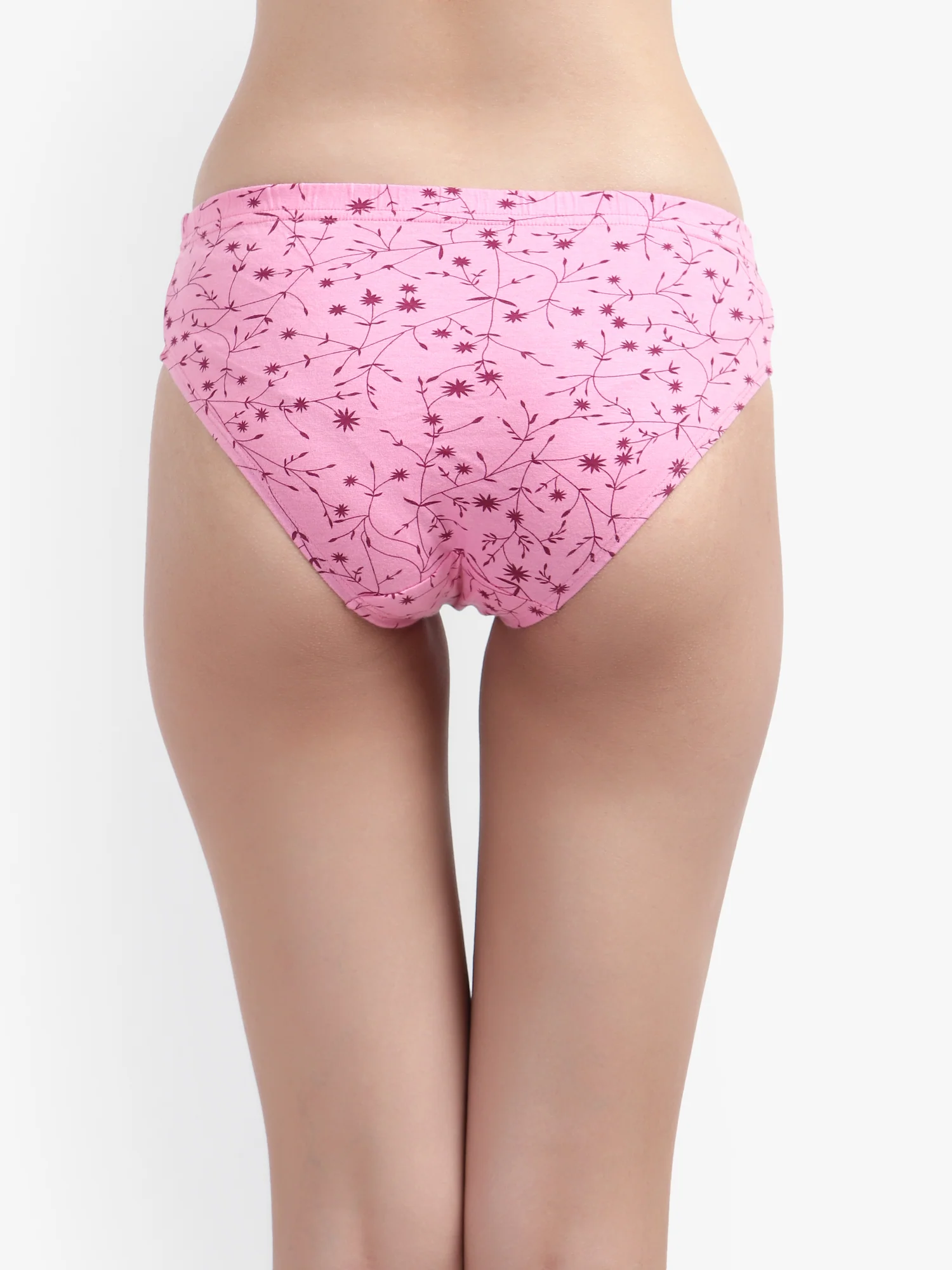 Printed Hipster Women Panty Pink No Ride Up Comfort - Image 2